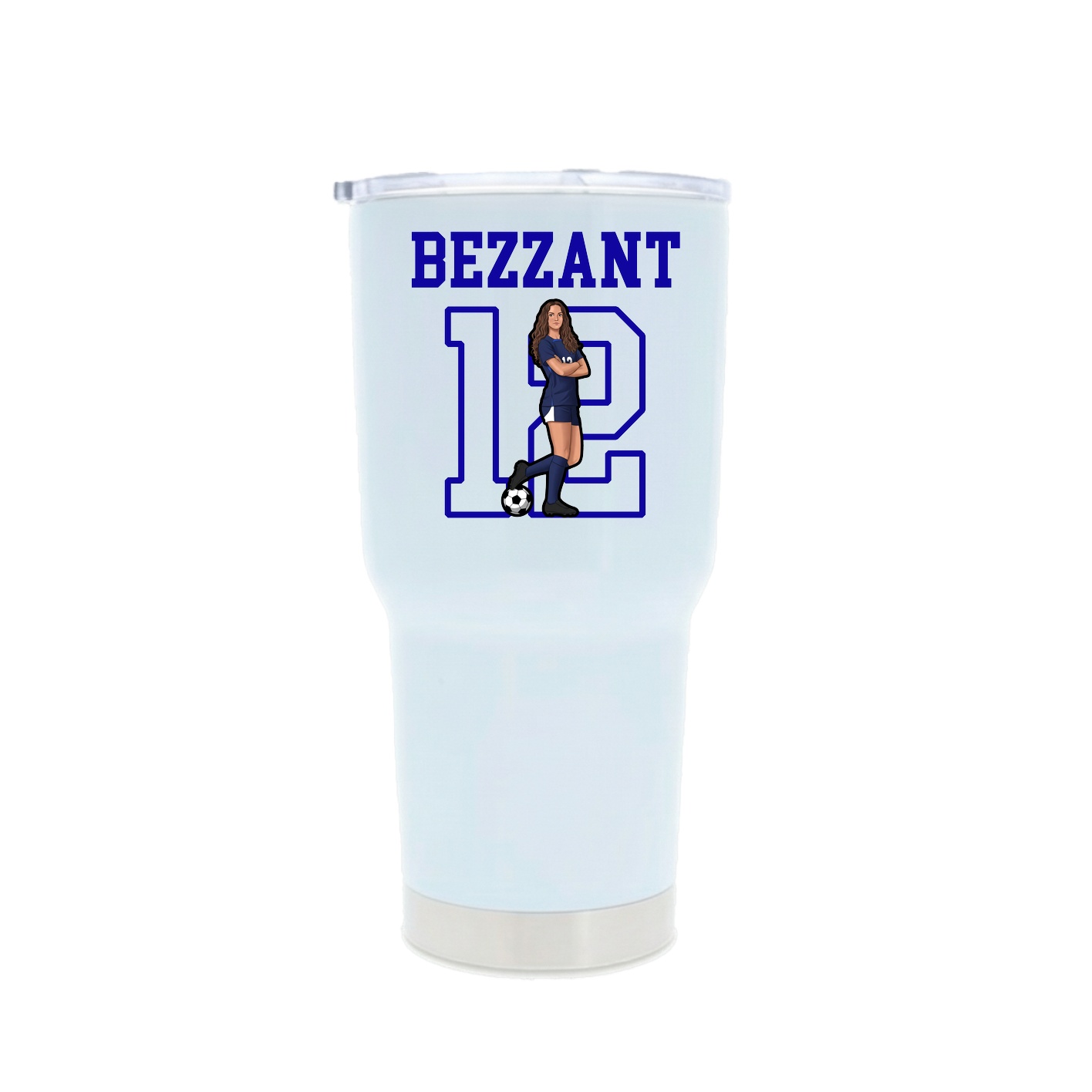 30oz Stainless Steel Tumbler — Shirsey in White