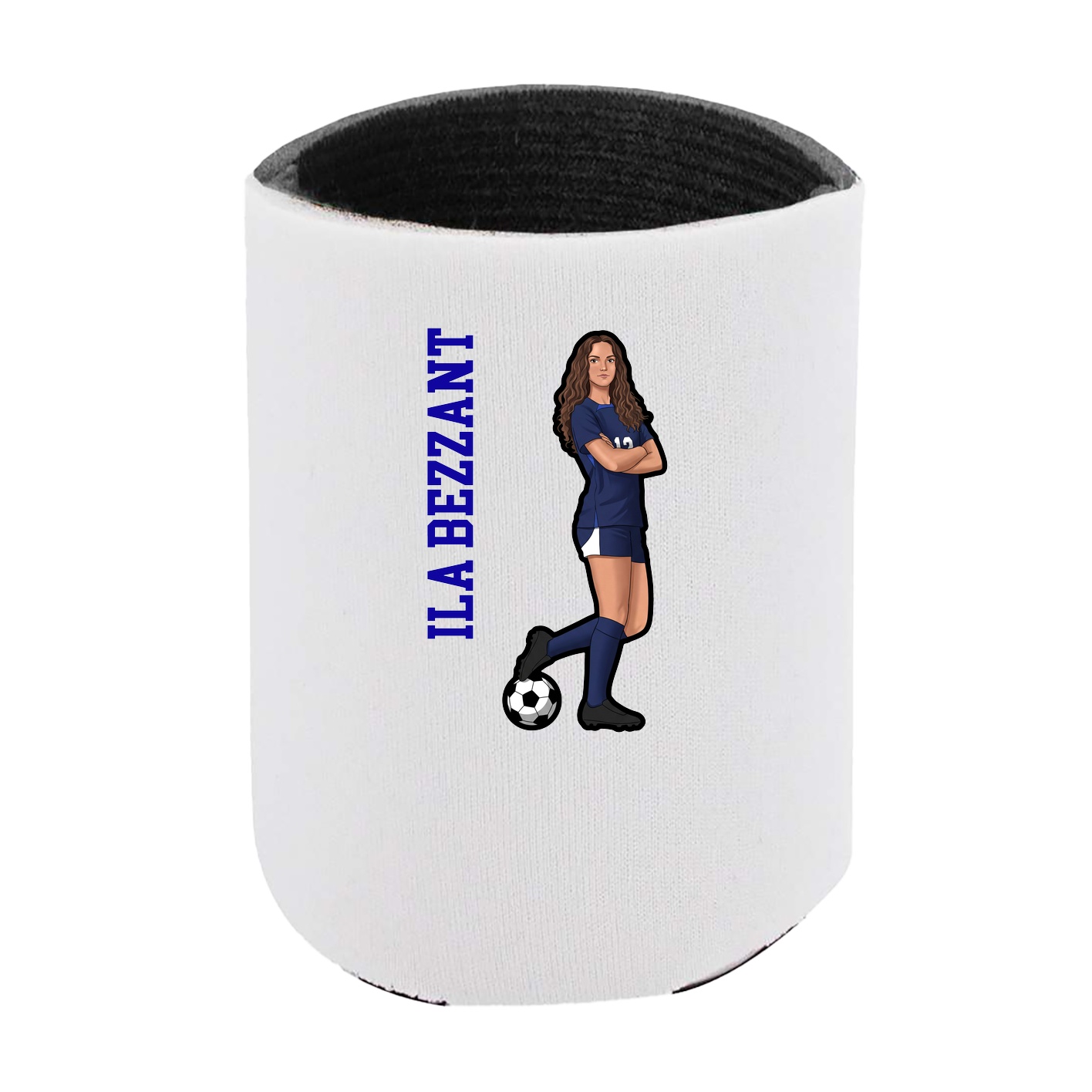 Can Holder — Name Vertical in White