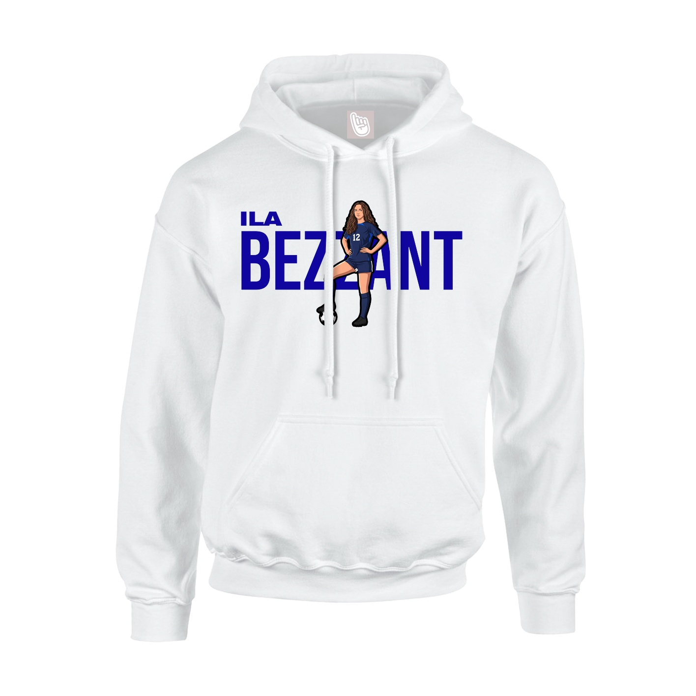 Hoodie — Player Name in White