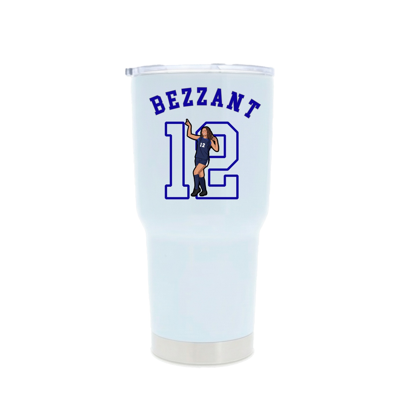30oz Stainless Steel Tumbler — Shirsey Arch in White