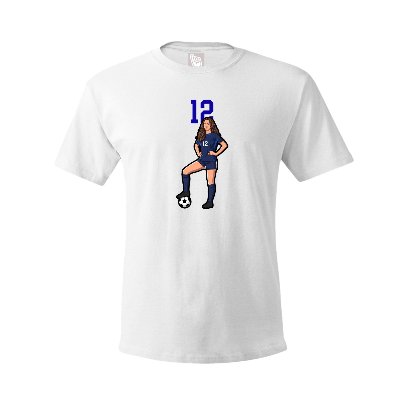 Tee — Number Top in White