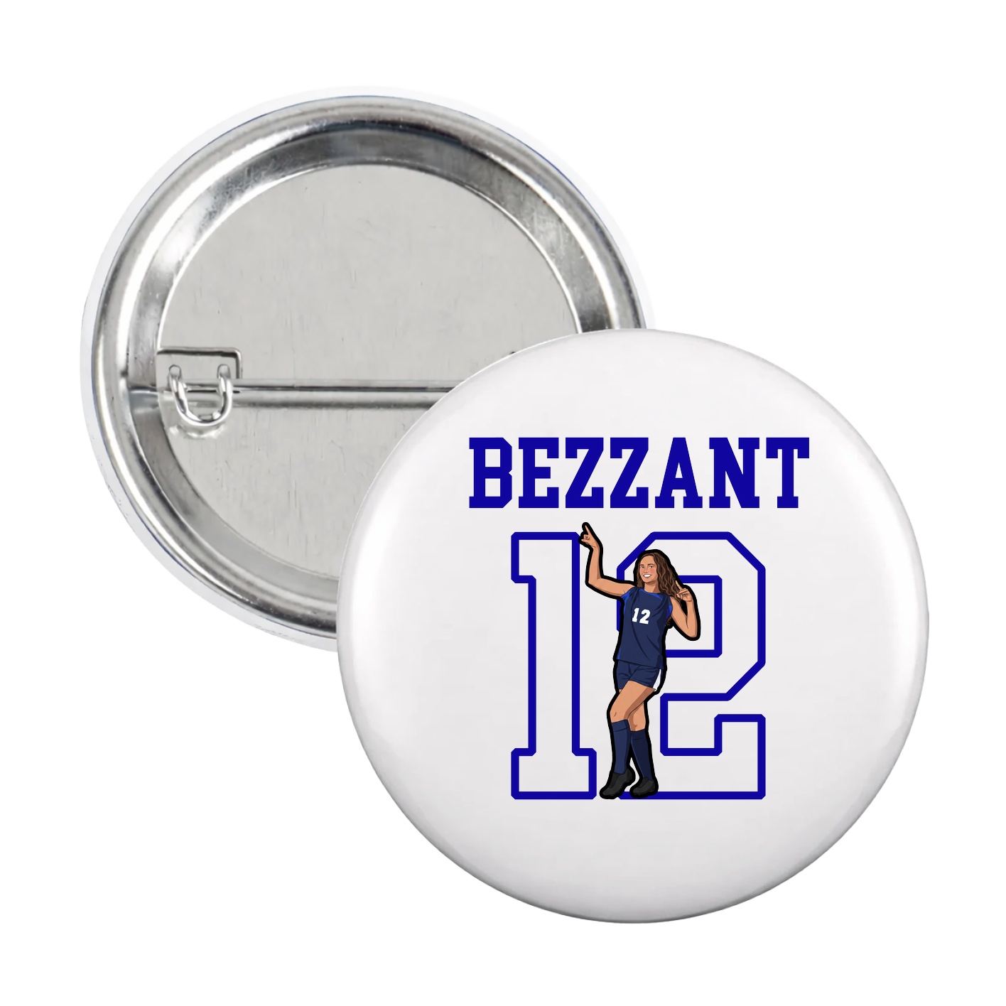 Game Day Button — Shirsey in White