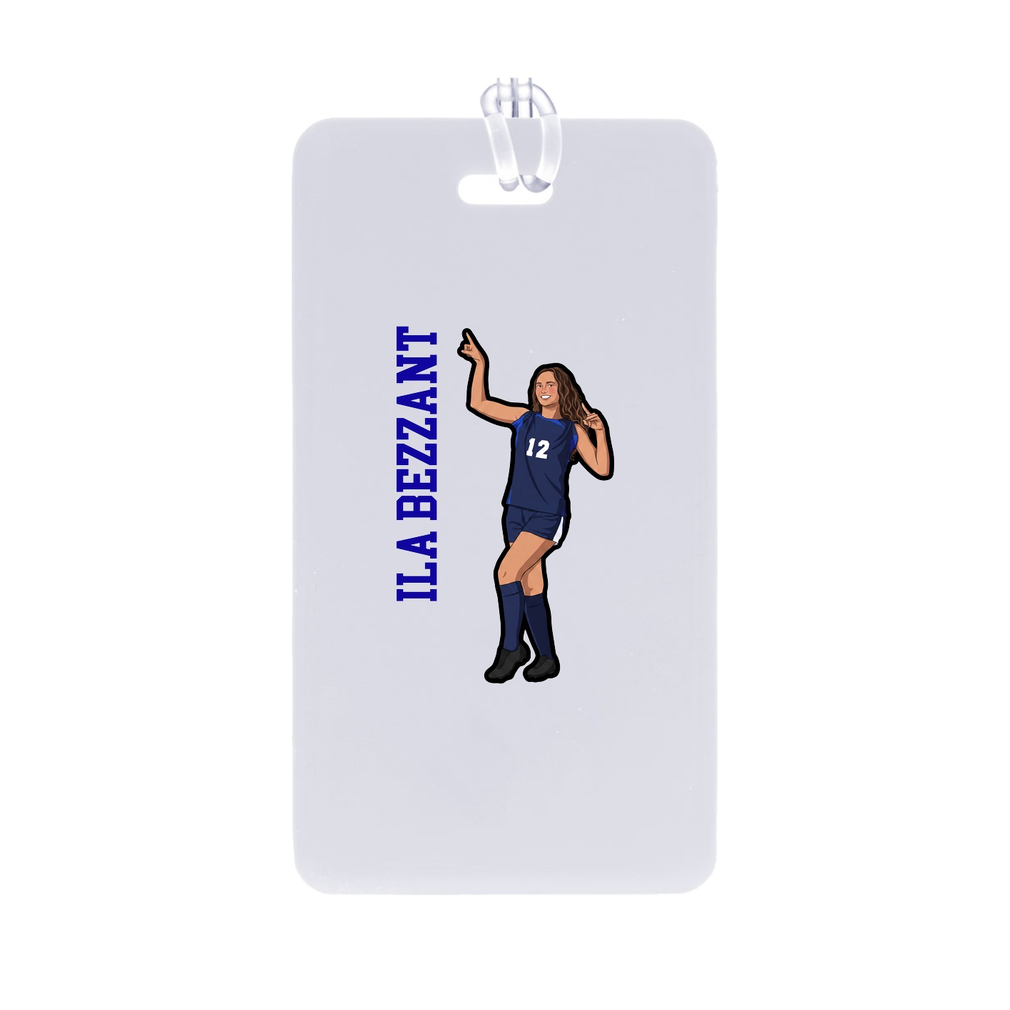 Bag Tag — Name Vertical in Classic