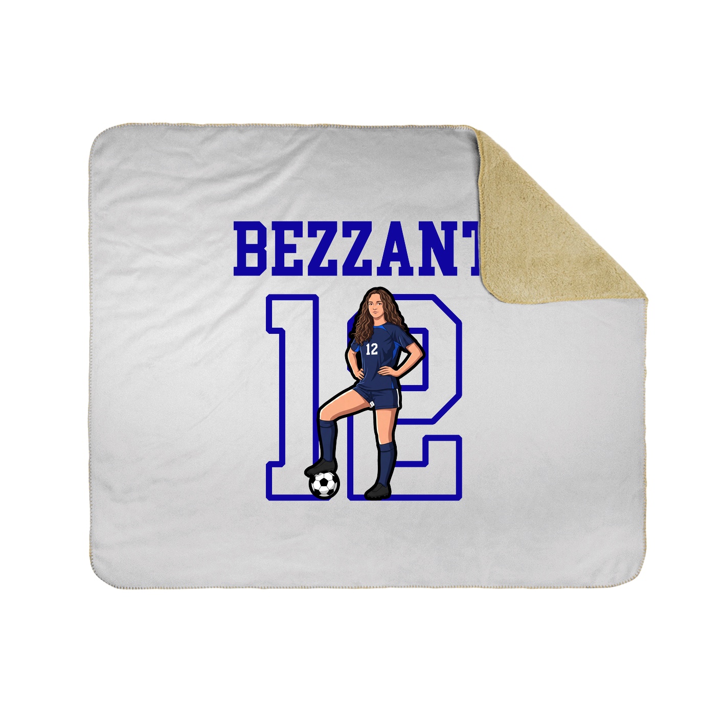 Throw Blanket — Shirsey in White
