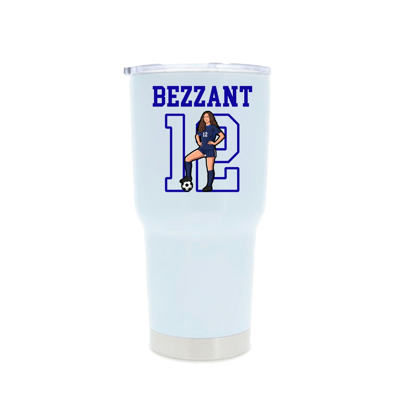 30oz Stainless Steel Tumbler — Shirsey in White