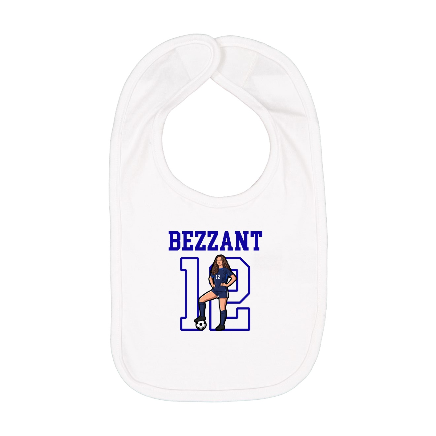 Infant Bib — Shirsey in White