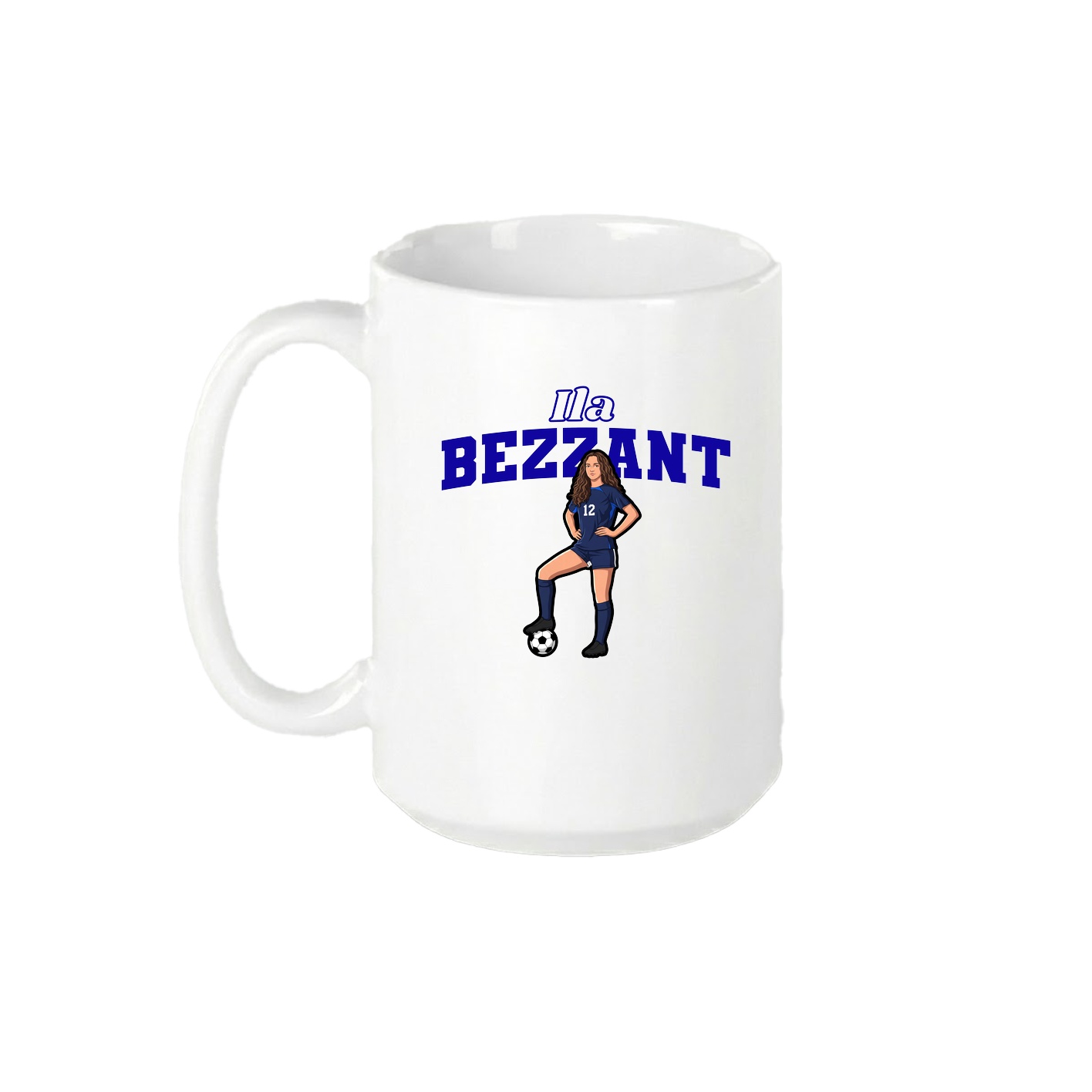 15oz Coffee Mug — Name Arch in White