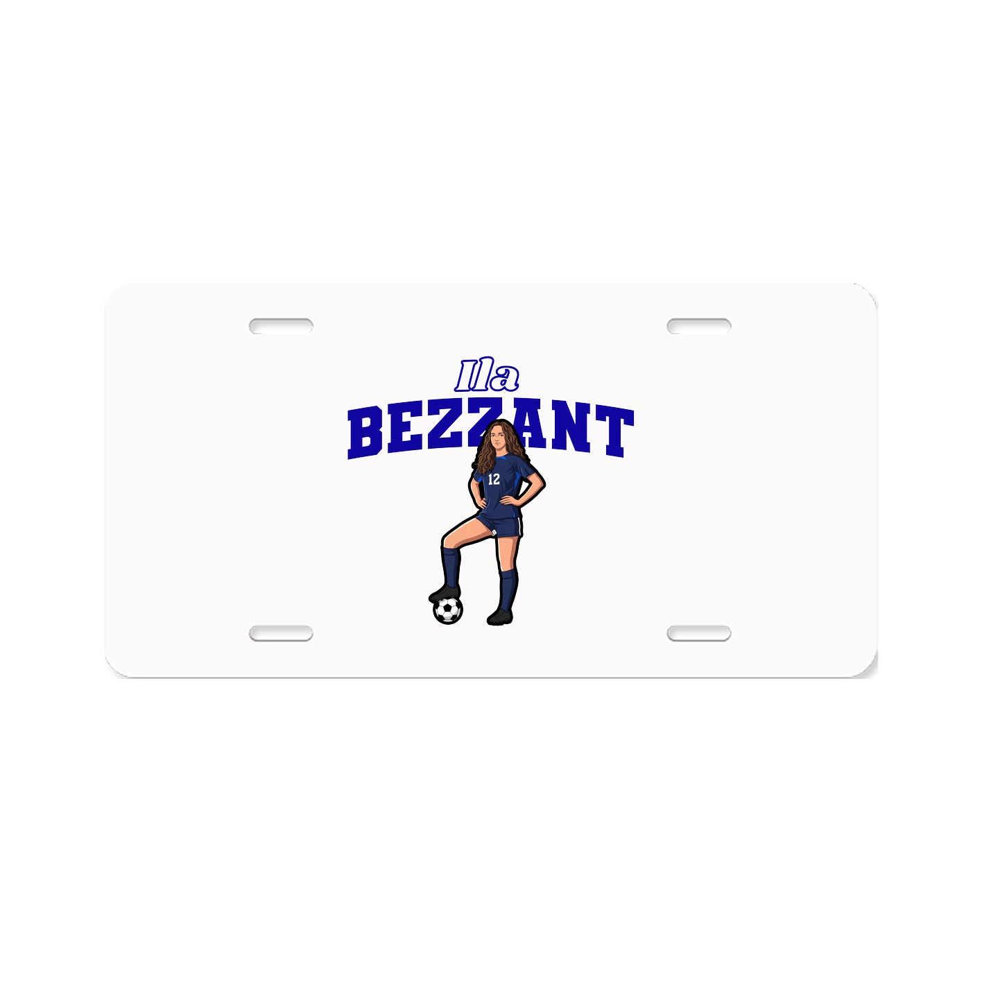 License Plate — Name Arch in Classic