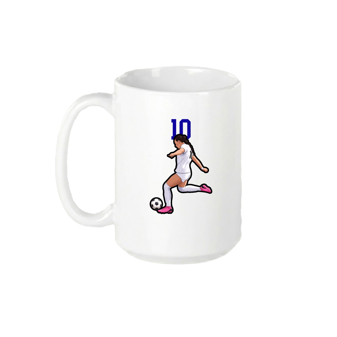 15oz Coffee Mug — Number Top in White
