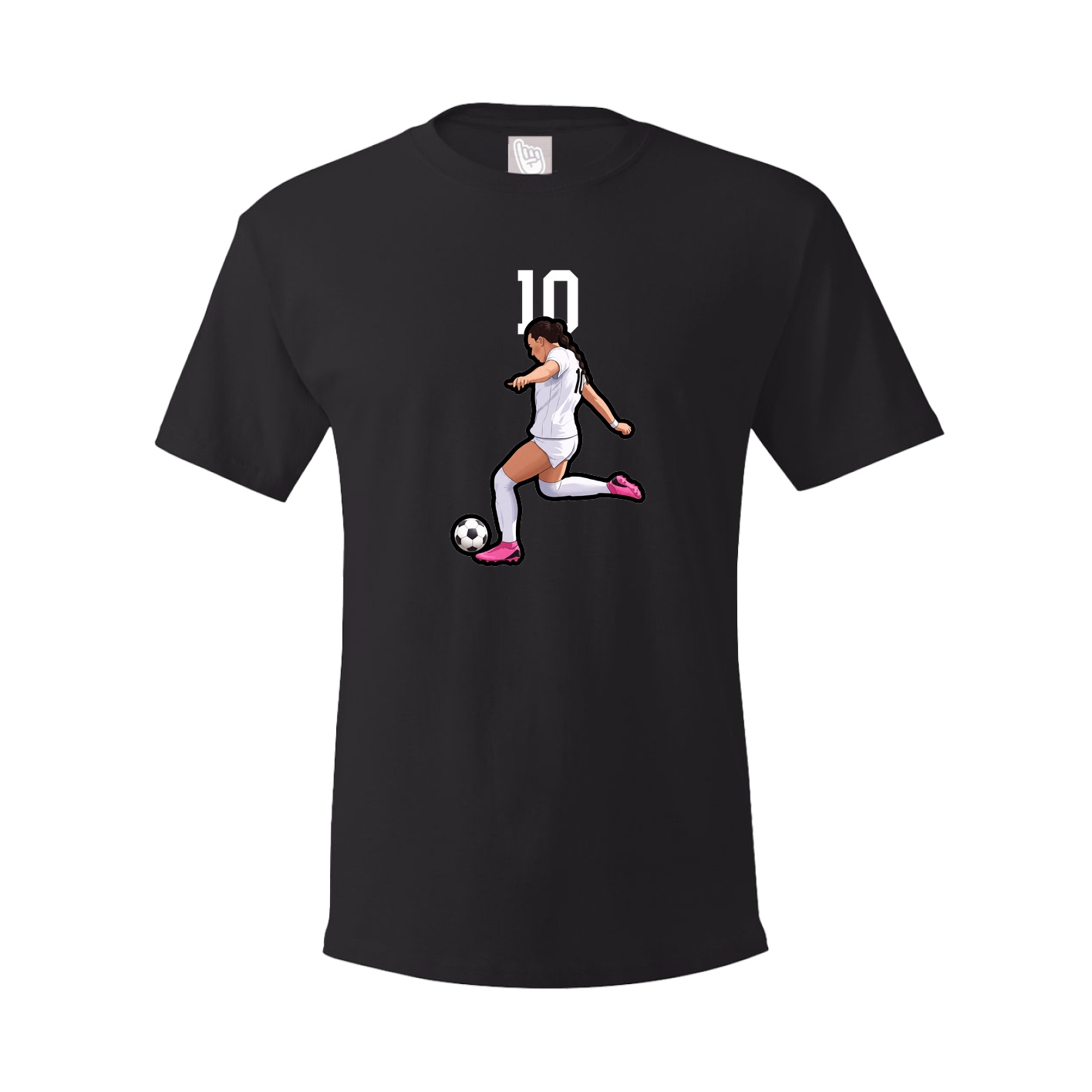 Youth Tee — Number Top in Black