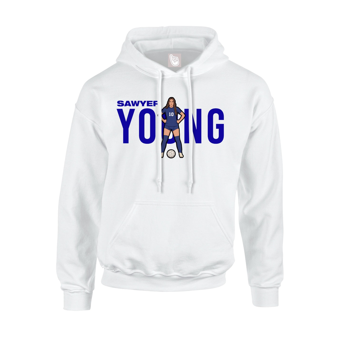 Hoodie — Player Name in White