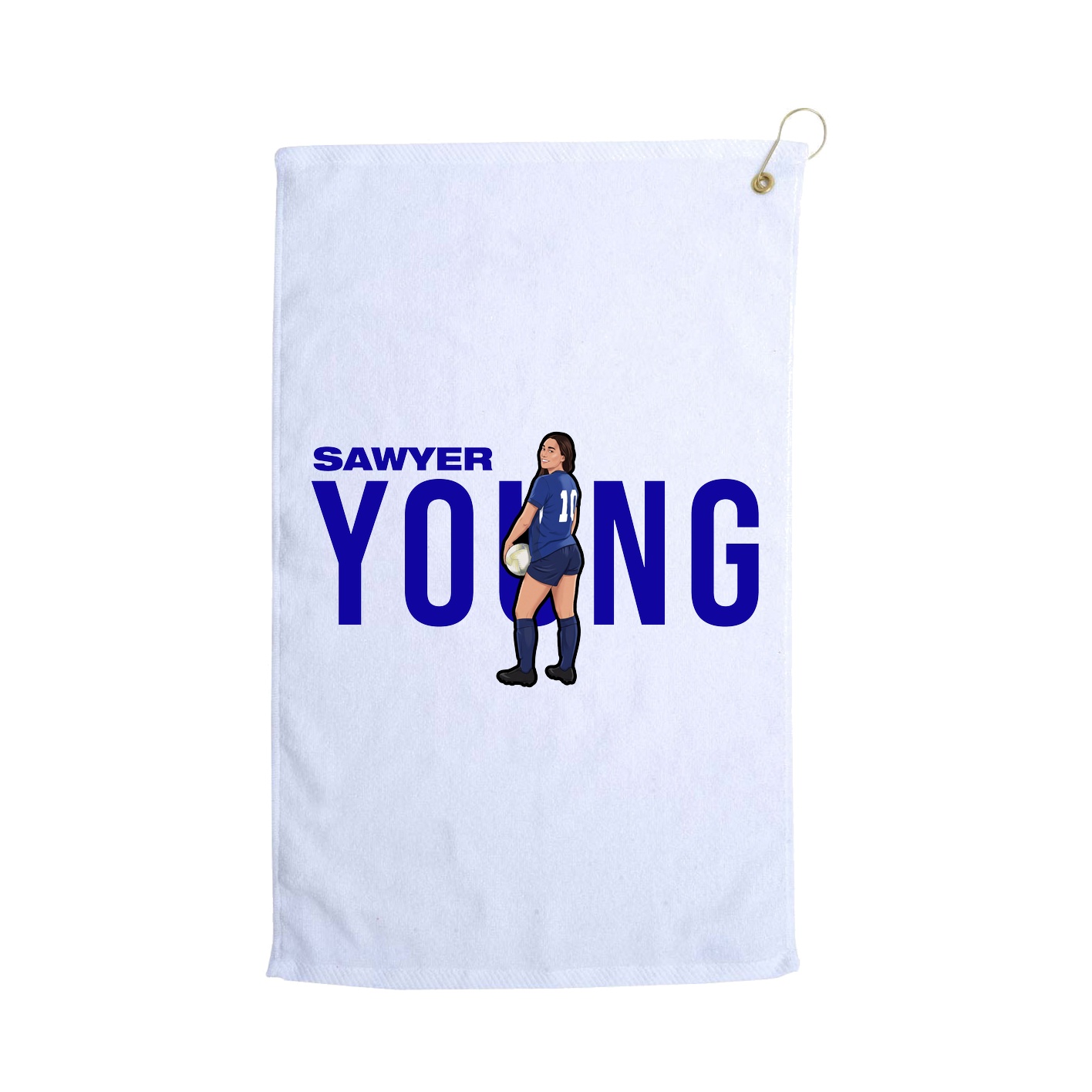 Golf Towel — Player Name in White