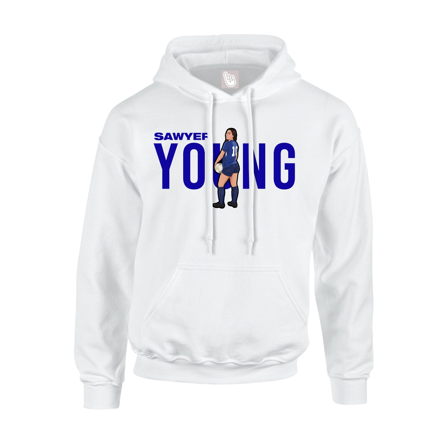 Hoodie — Player Name in White
