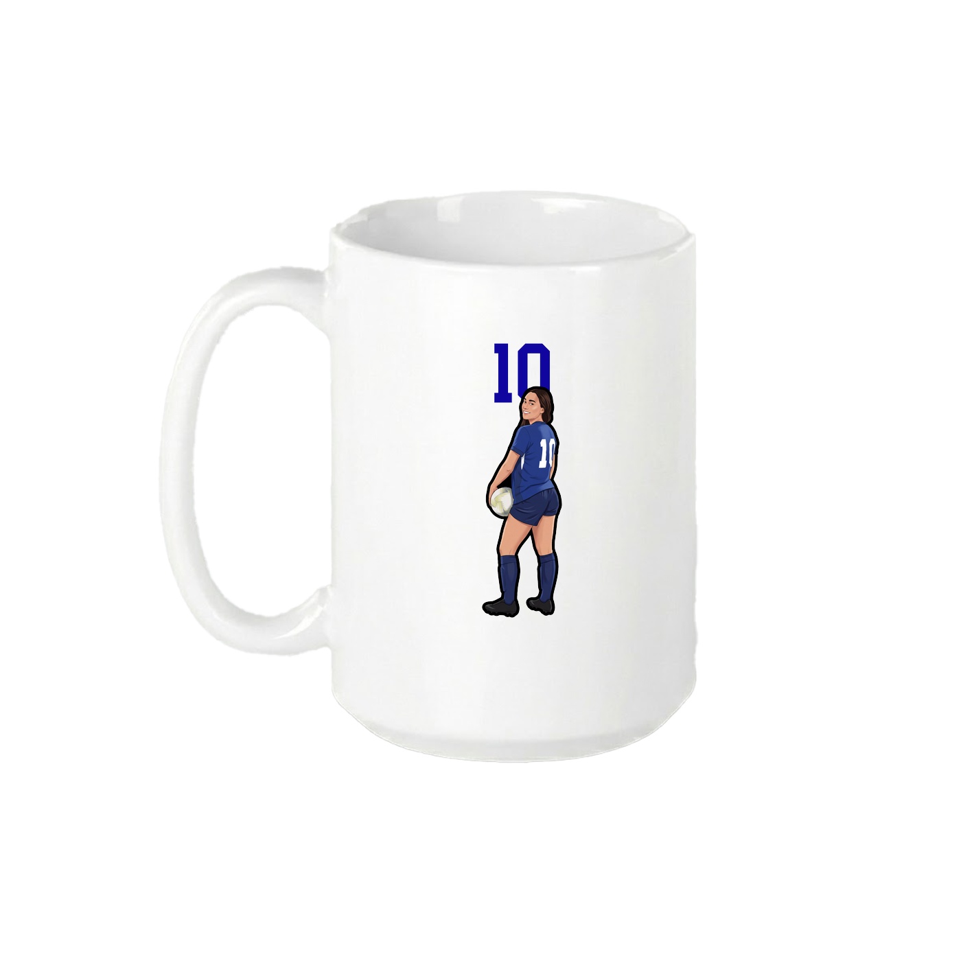 15oz Coffee Mug — Number Top in White