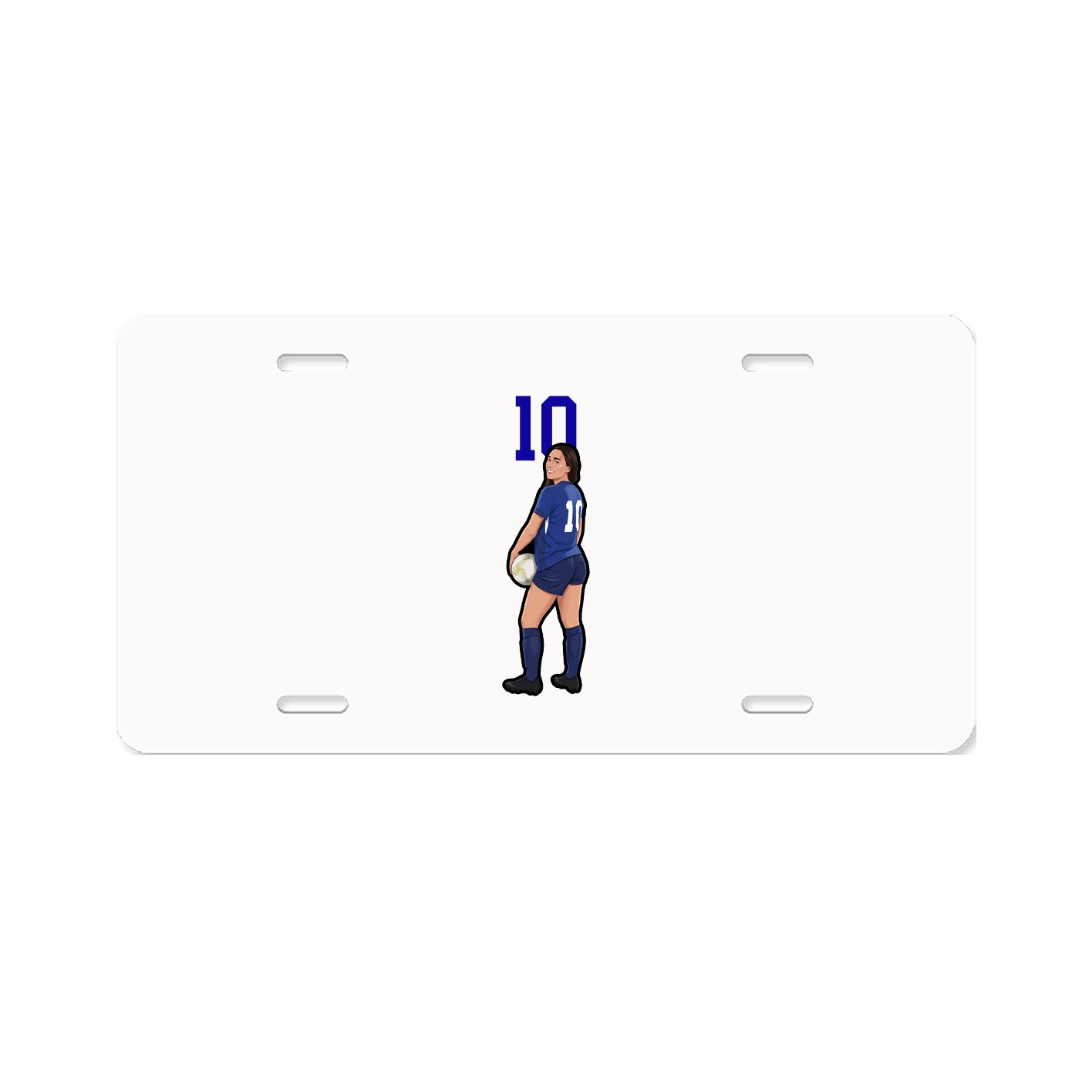 License Plate — Number Top in Classic