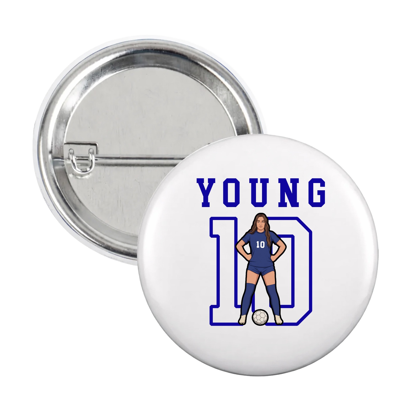 Game Day Button — Shirsey in White
