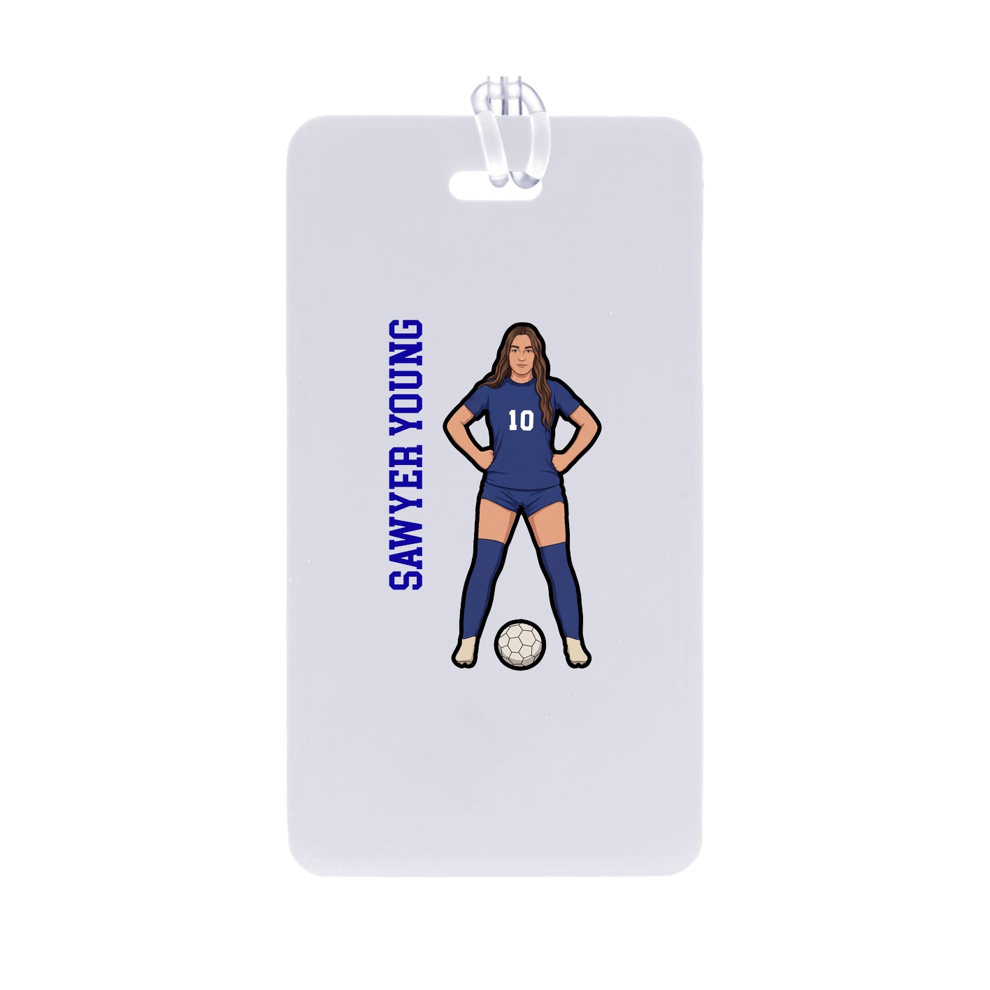 Bag Tag — Name Vertical in Classic