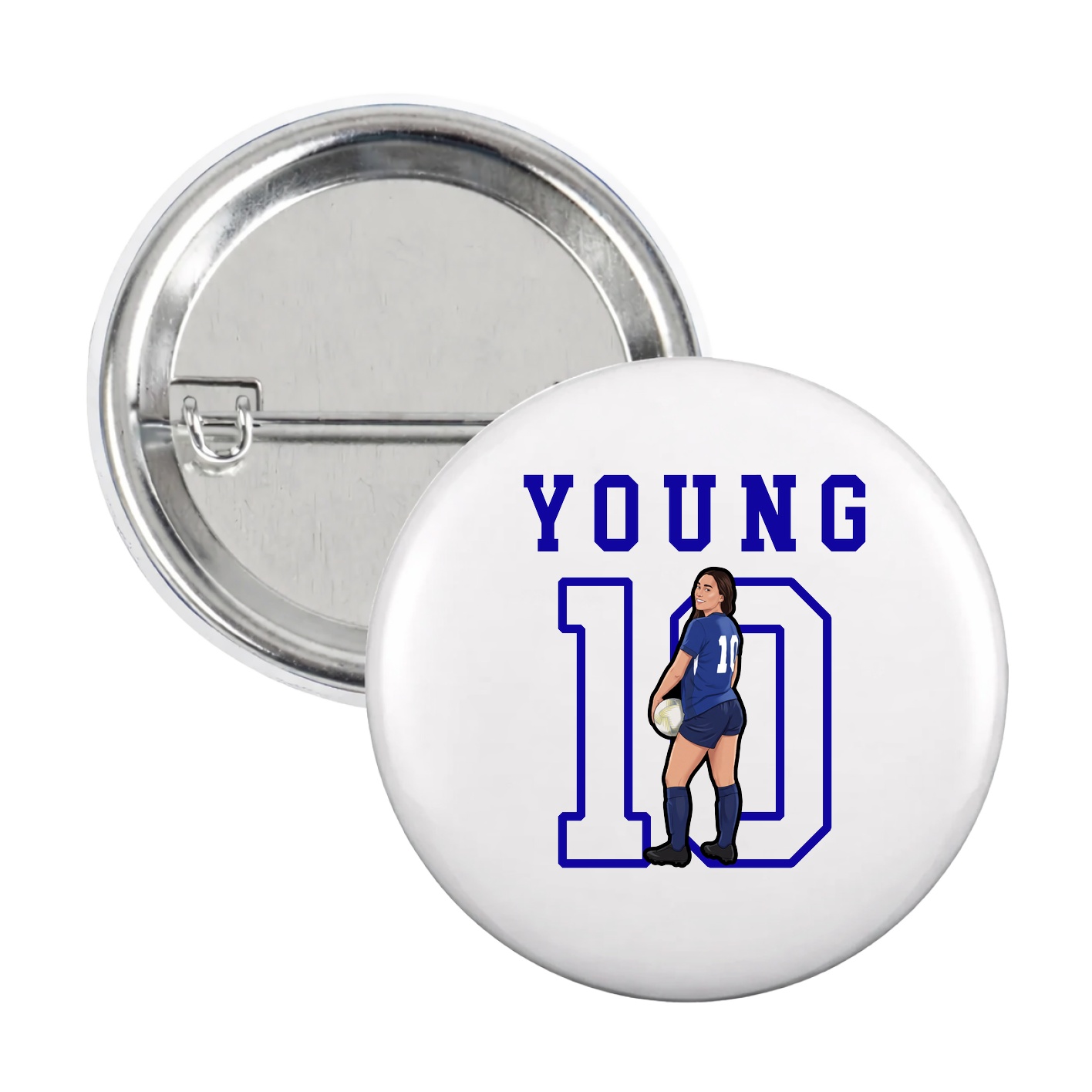 Game Day Button — Shirsey in White