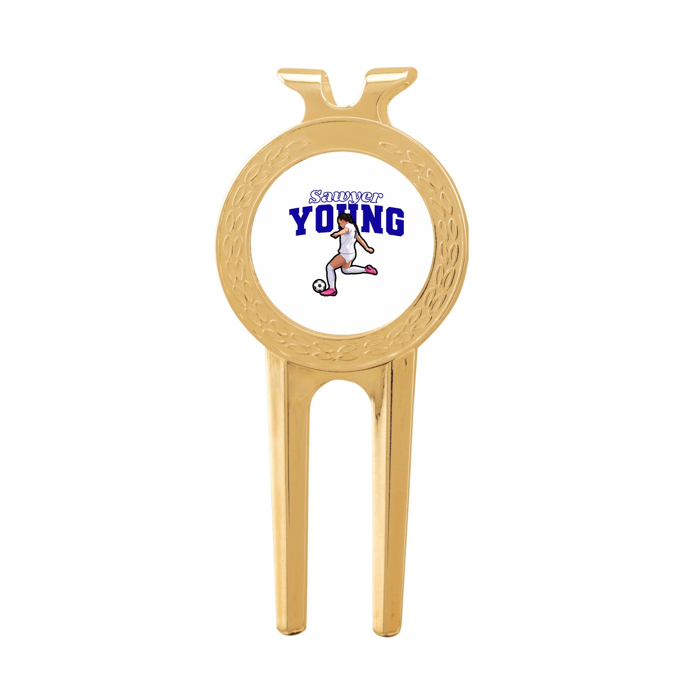 Divot Tool with Ball Marker — Name Arch in Classic