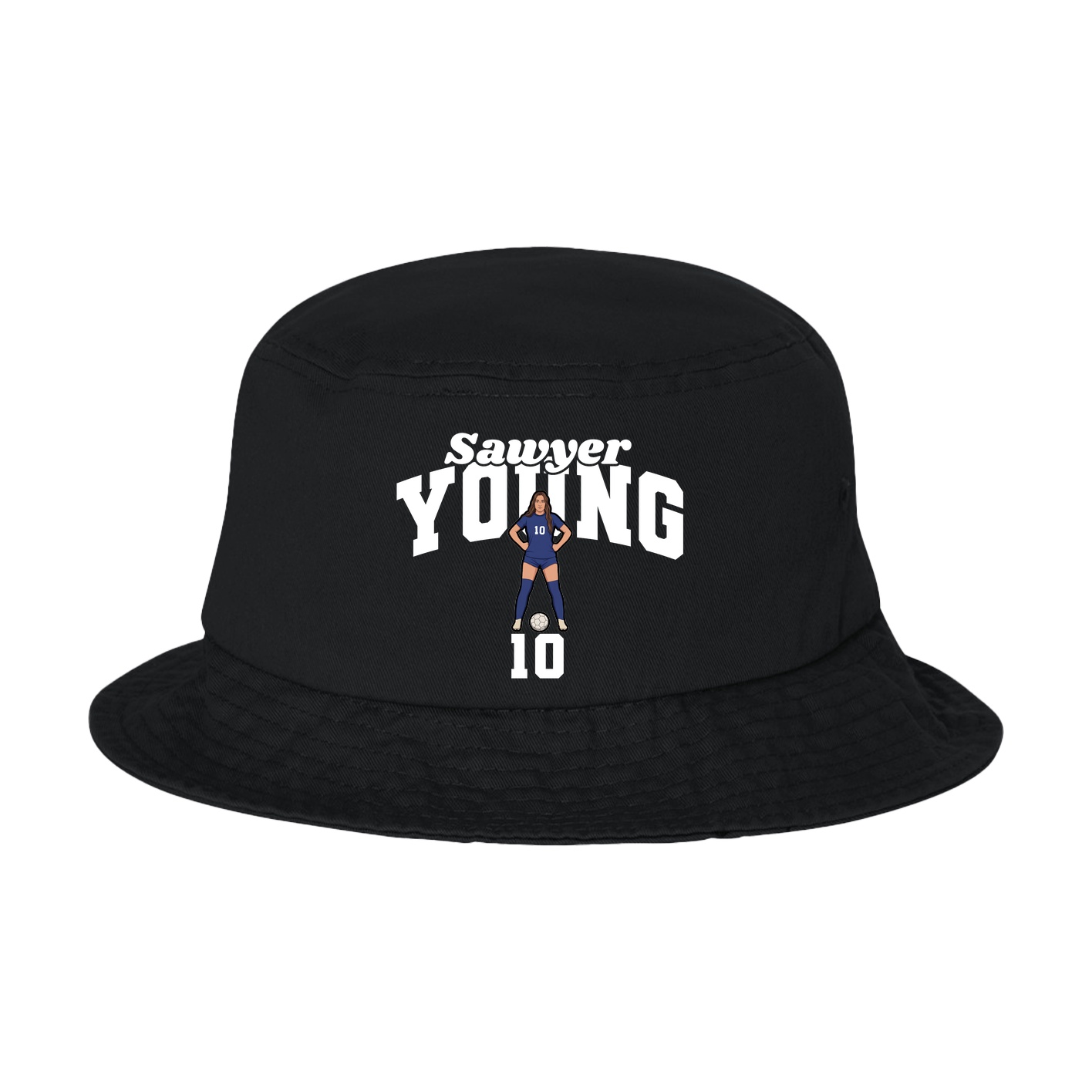 Bucket Cap — Signature Arch in Black
