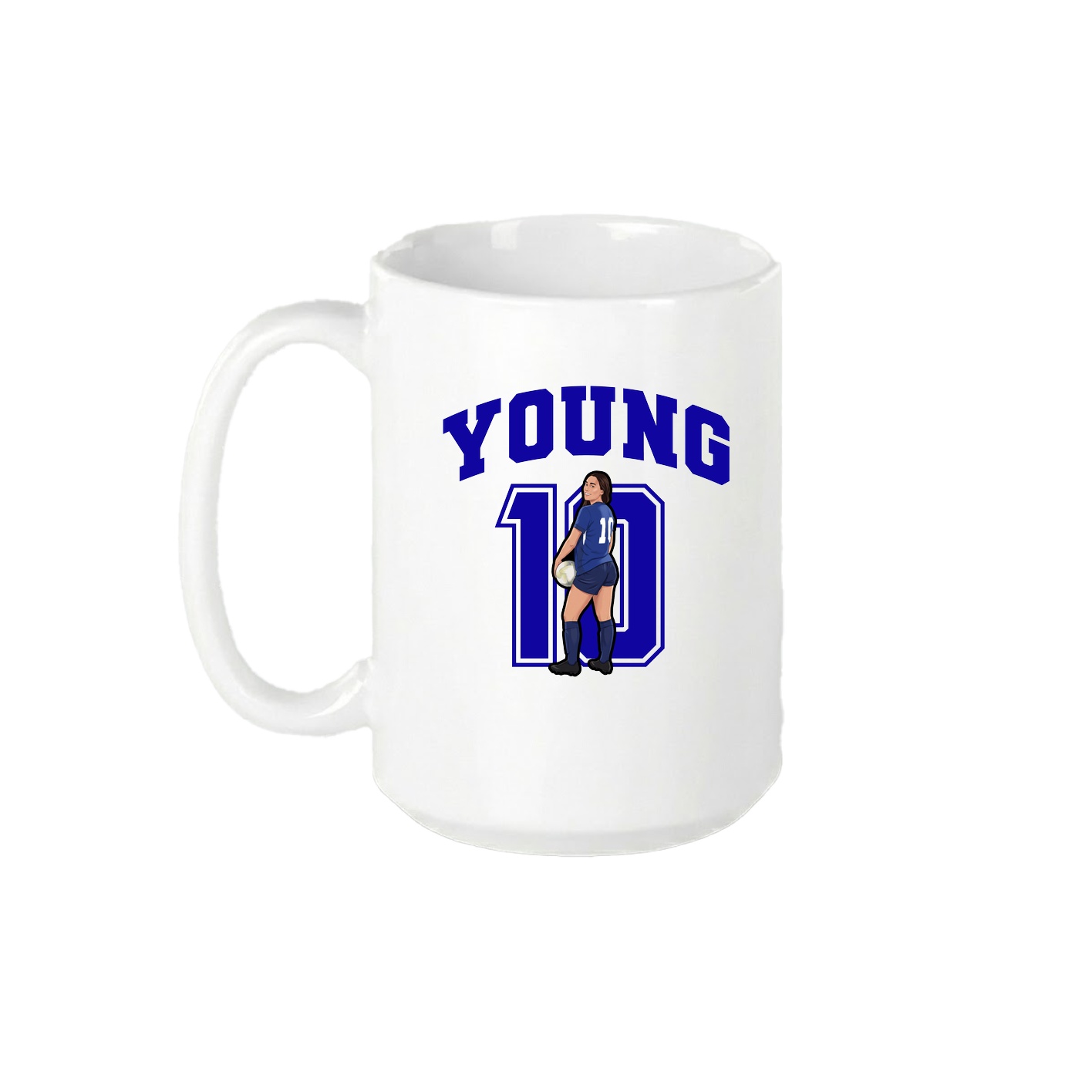 15oz Coffee Mug — Number in White