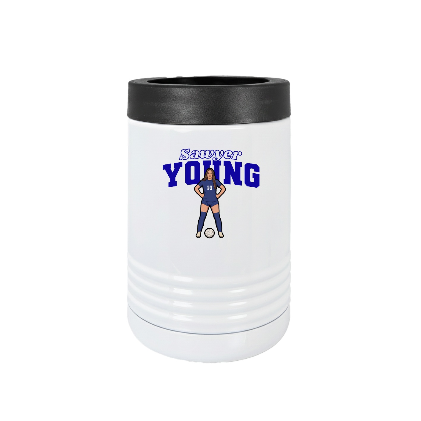 Beverage Holder — Name Arch in White
