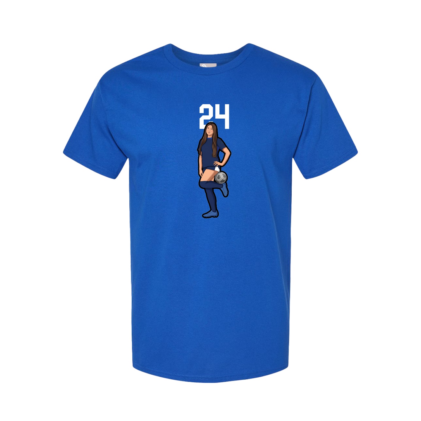 Tee — Number Top in Royal