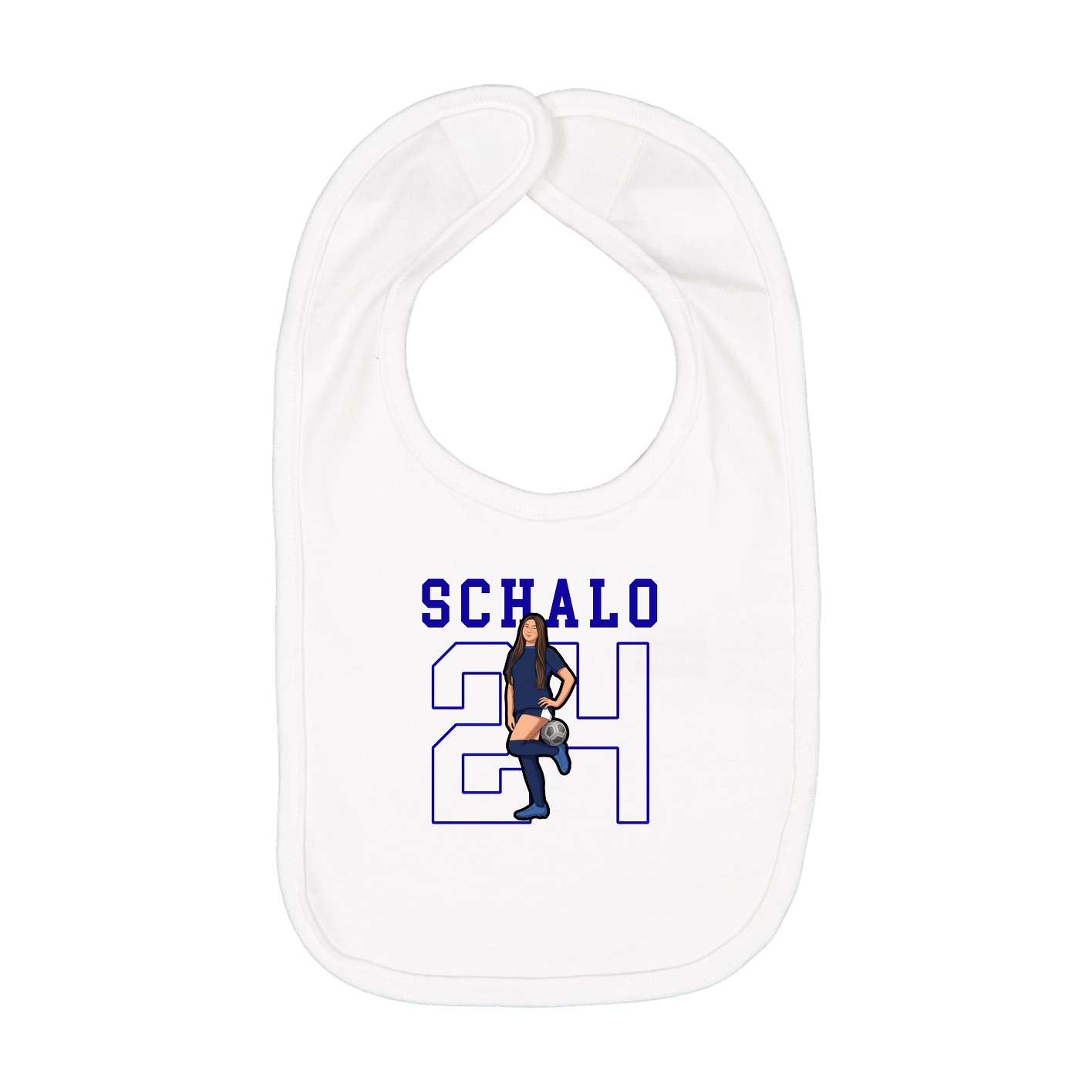 Infant Bib — Shirsey in White