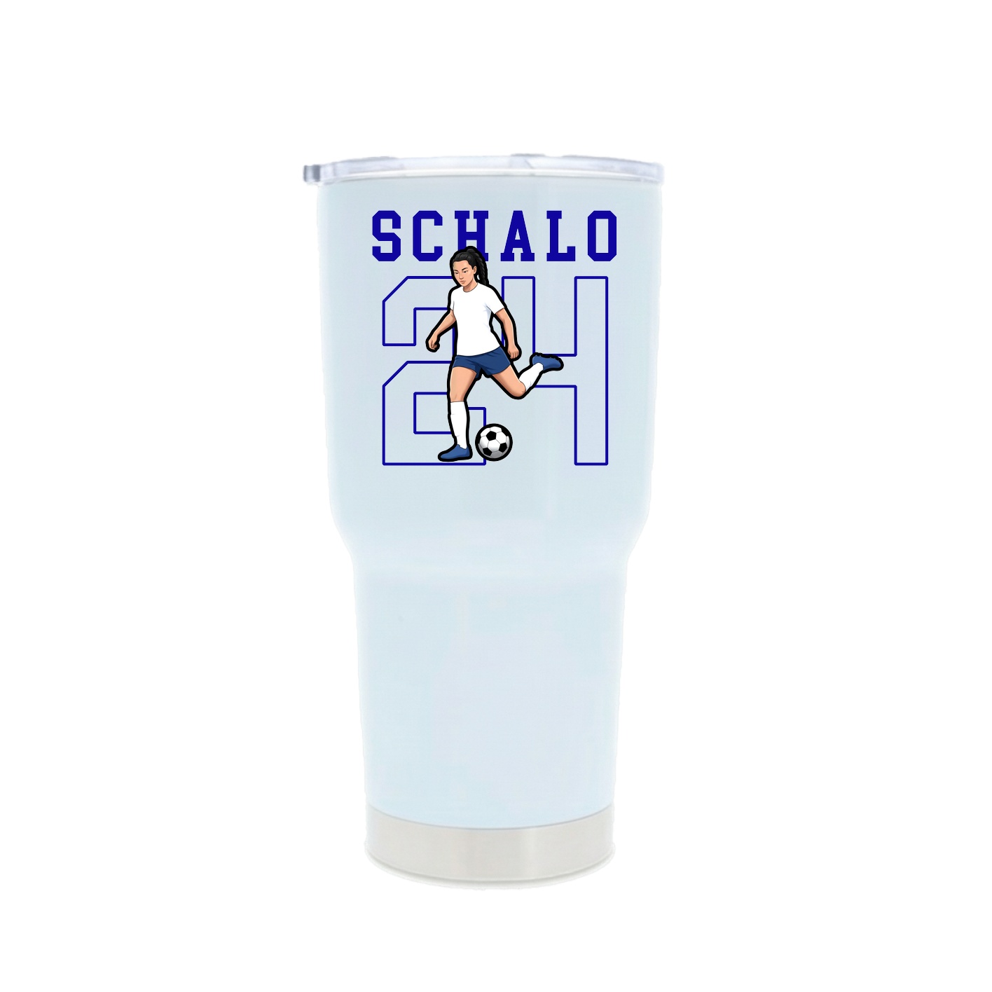 30oz Stainless Steel Tumbler — Shirsey in White