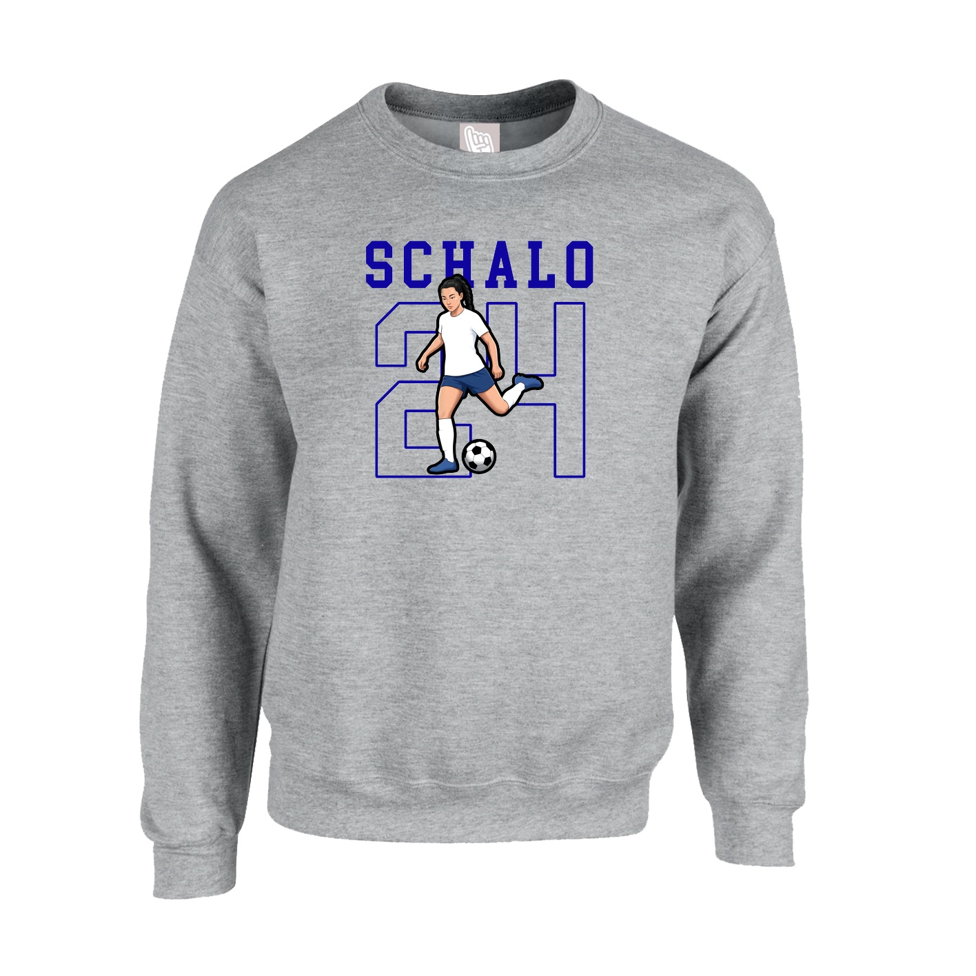 Fleece Crew — Shirsey in Grey
