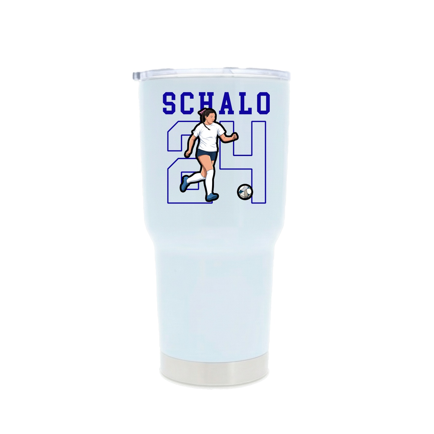30oz Stainless Steel Tumbler — Shirsey in White