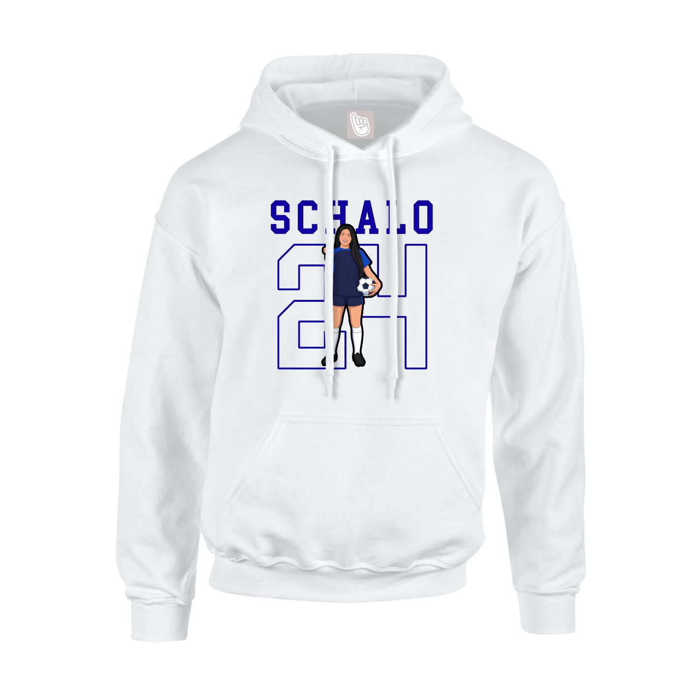 Hoodie — Shirsey in White