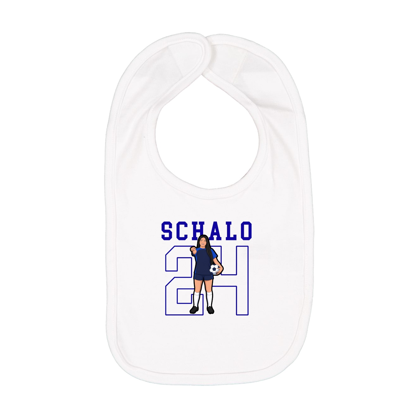 Infant Bib — Shirsey in White
