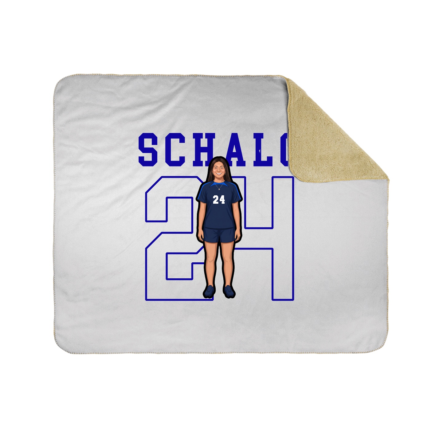 Throw Blanket — Shirsey in White