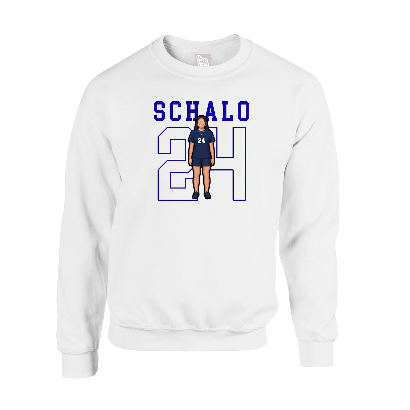 Fleece Crew — Shirsey in White
