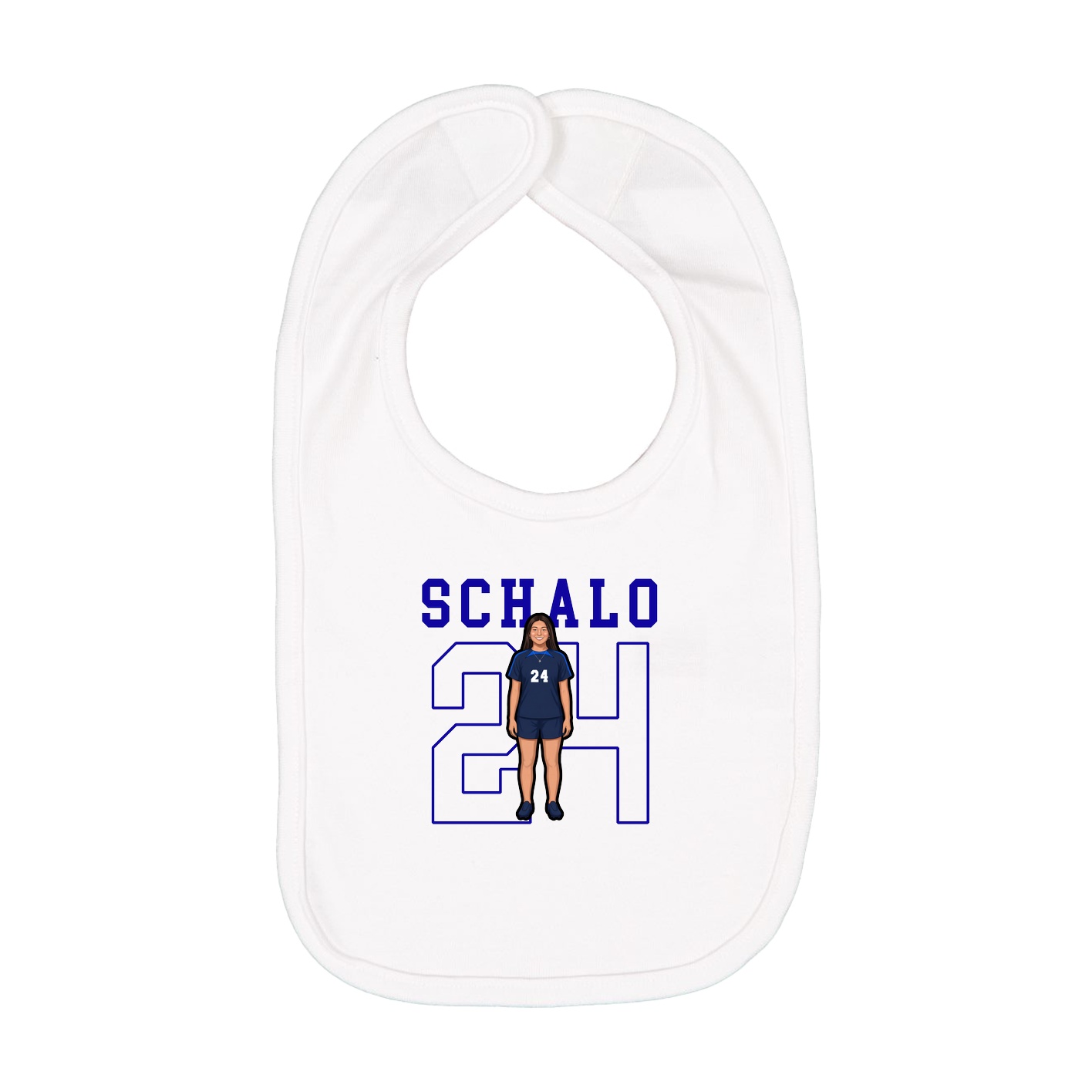 Infant Bib — Shirsey in White