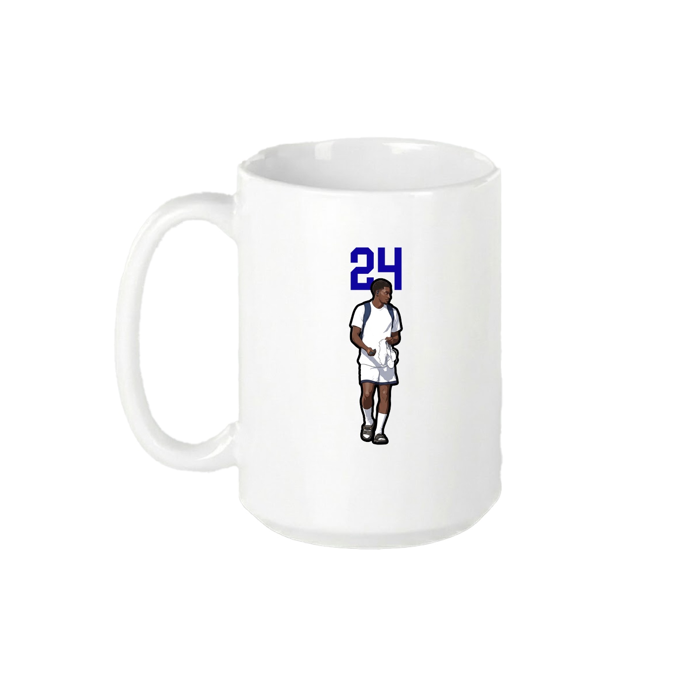 15oz Coffee Mug — Number Top in White