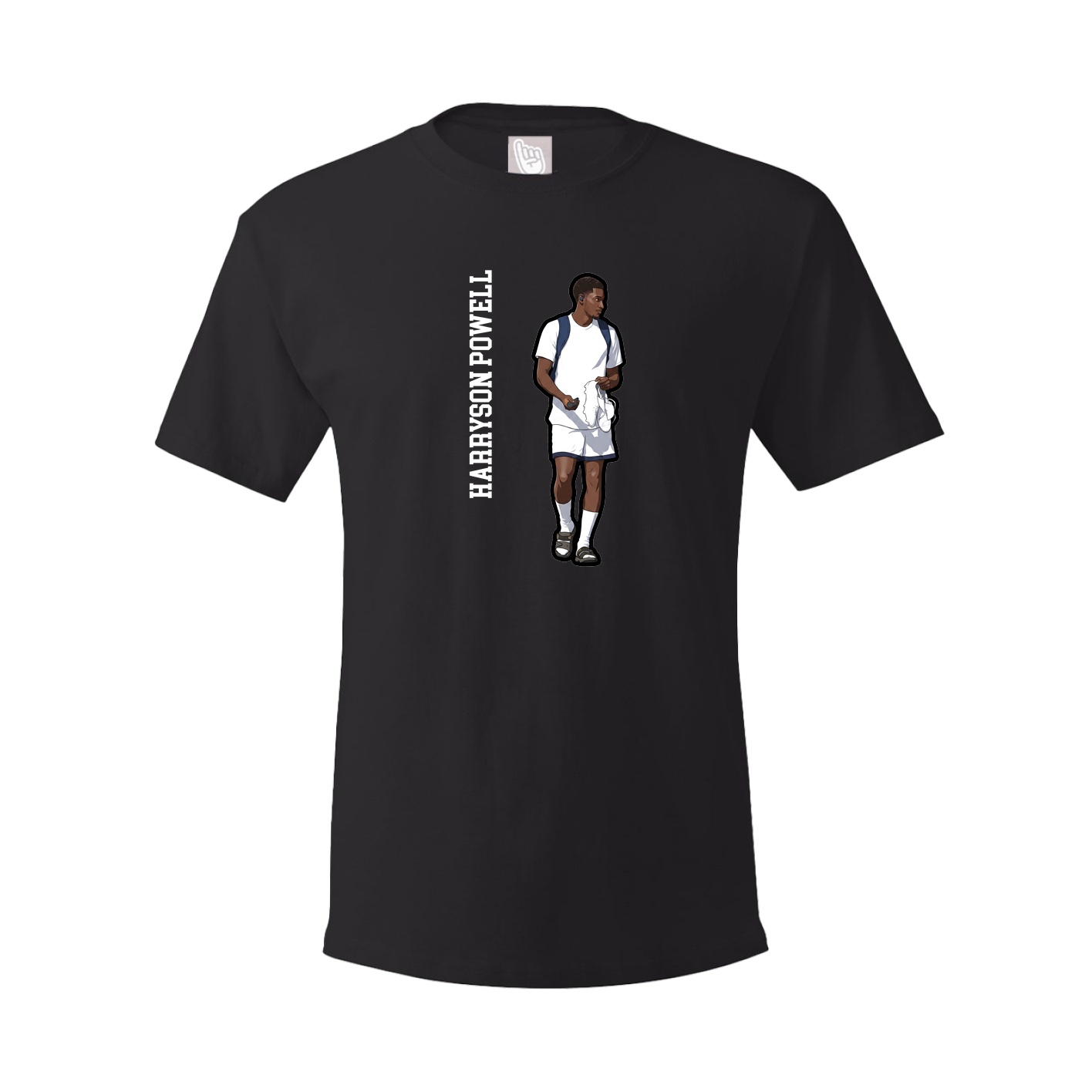 Tee — Name Vertical in Black