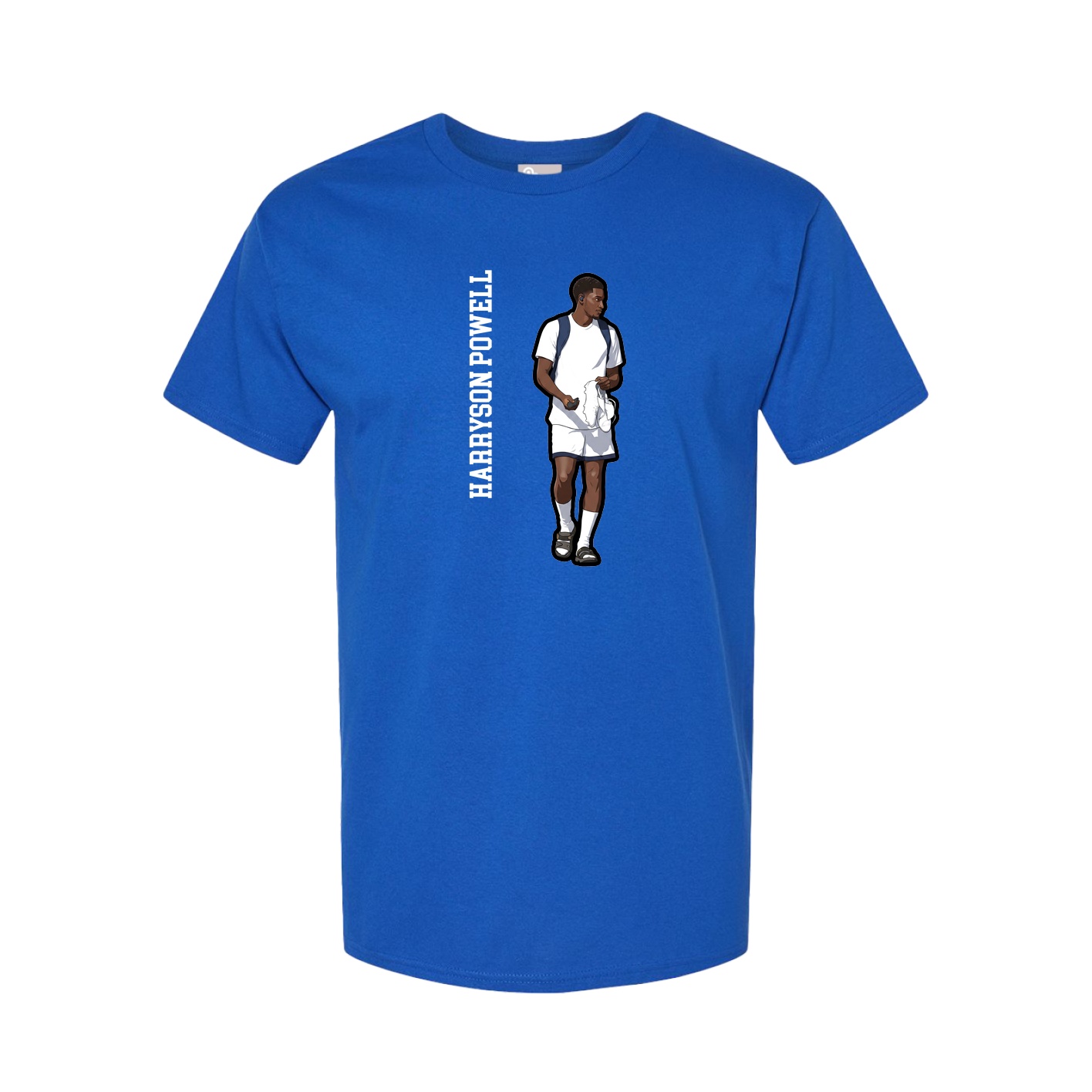 Tee — Name Vertical in Royal