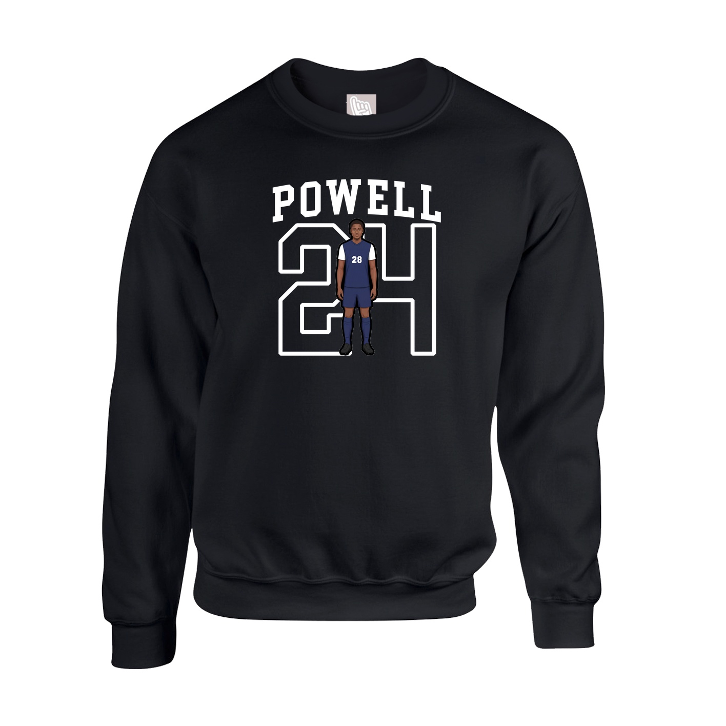 Fleece Crew — Shirsey in Black