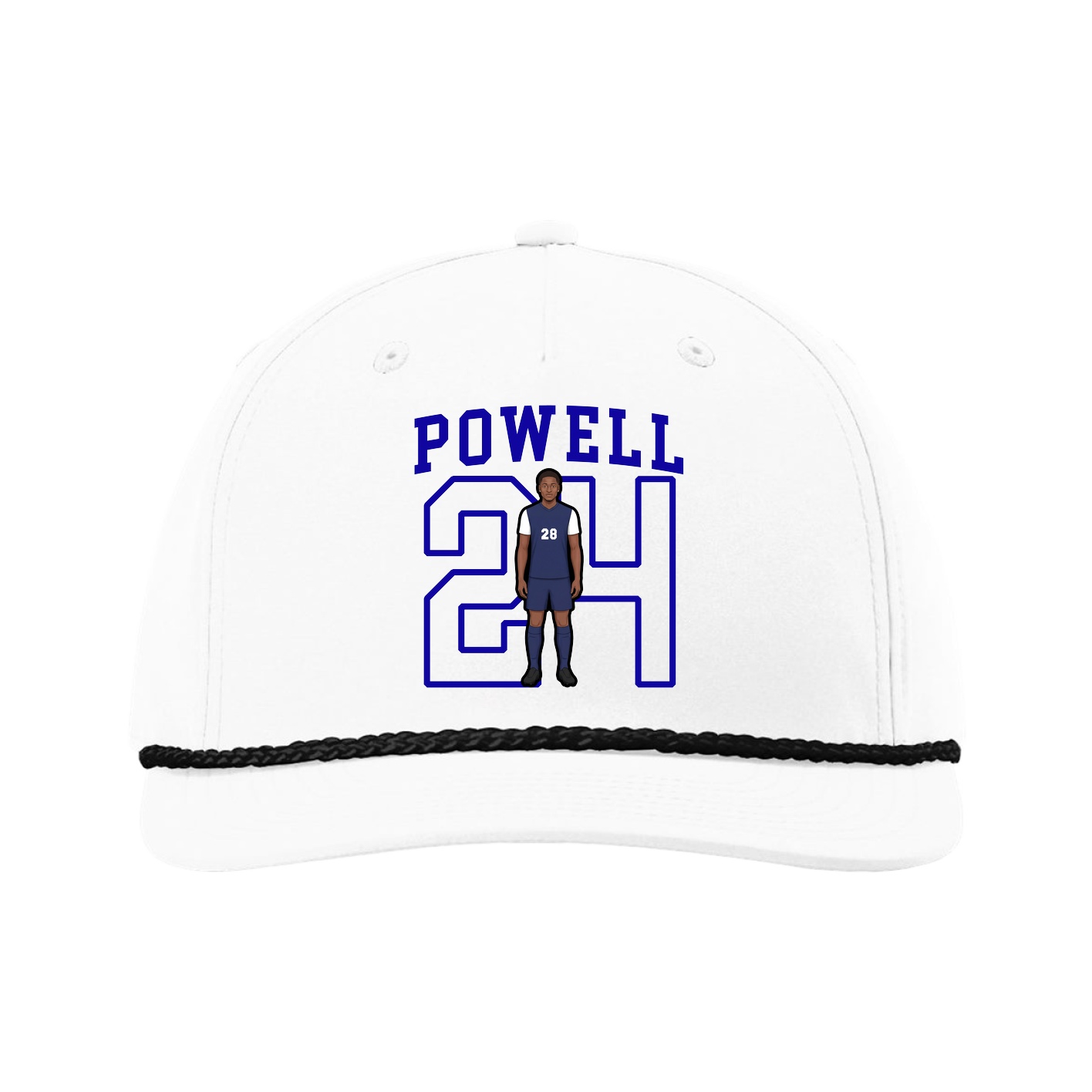 Five-Panel Classic Rope Cap — Shirsey in White