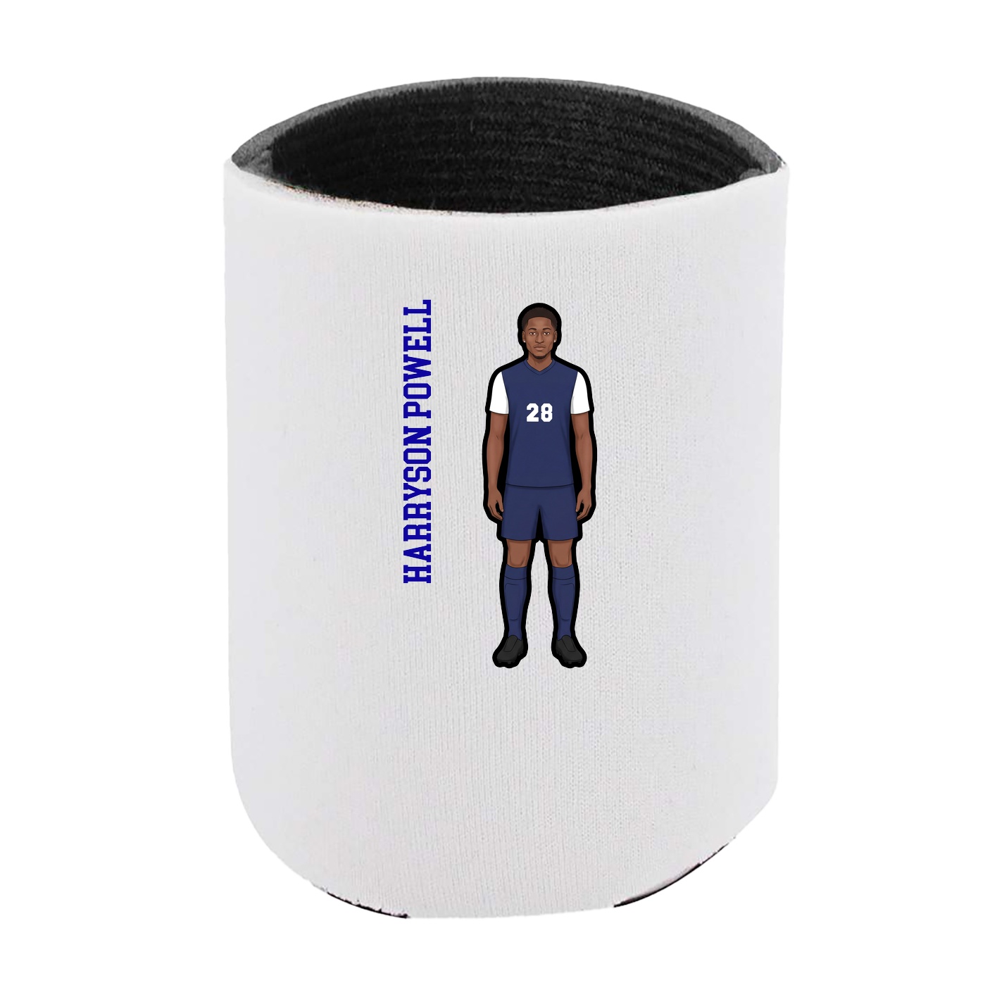 Can Holder — Name Vertical in White