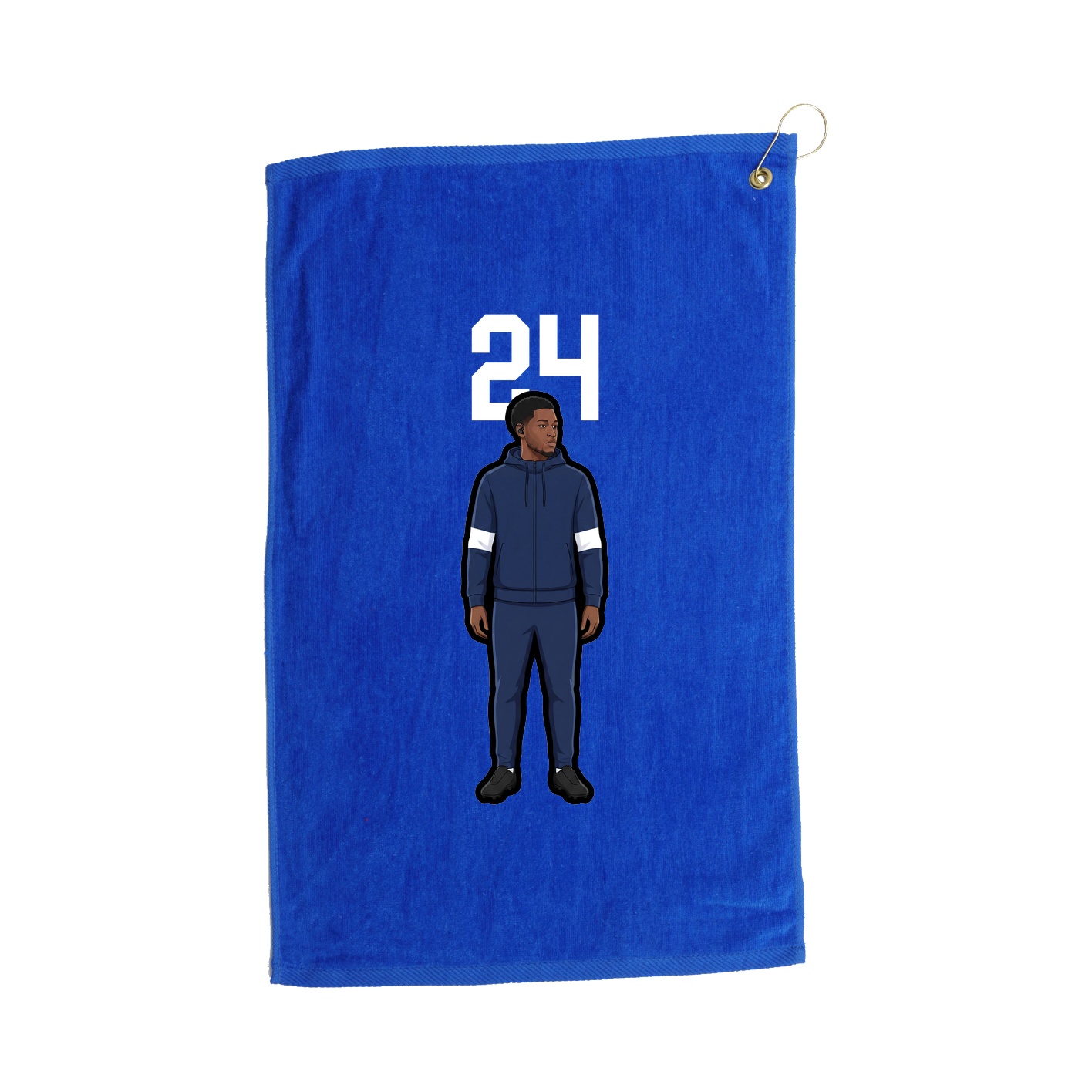 Golf Towel — Number Top in Royal
