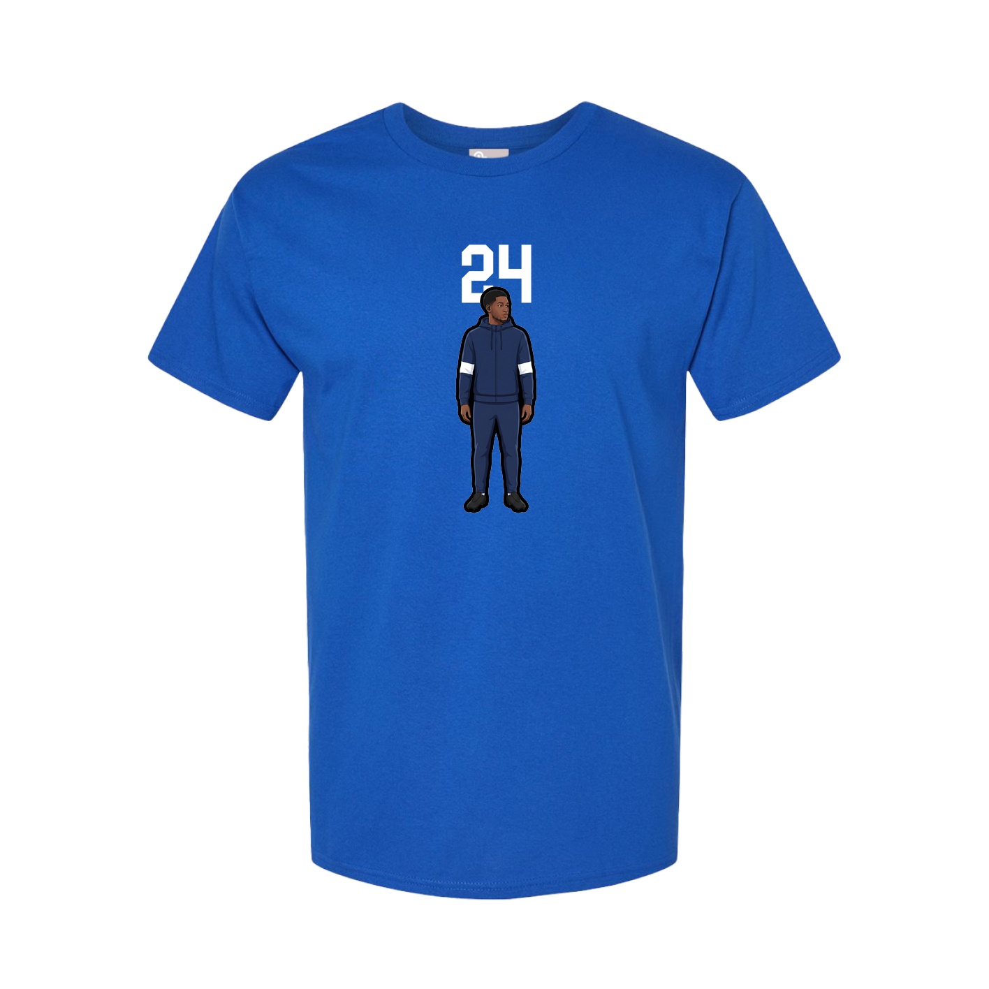 Youth Tee — Number Top in Royal