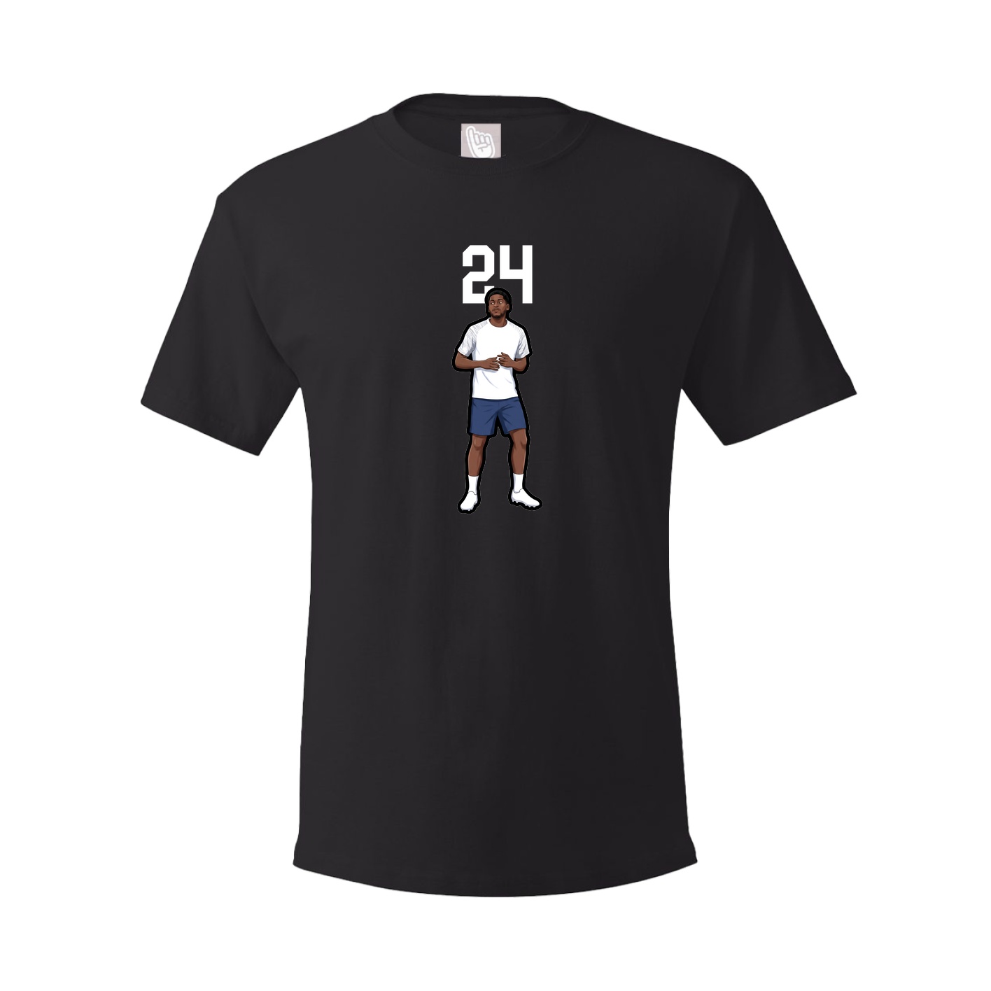 Youth Tee — Number Top in Black