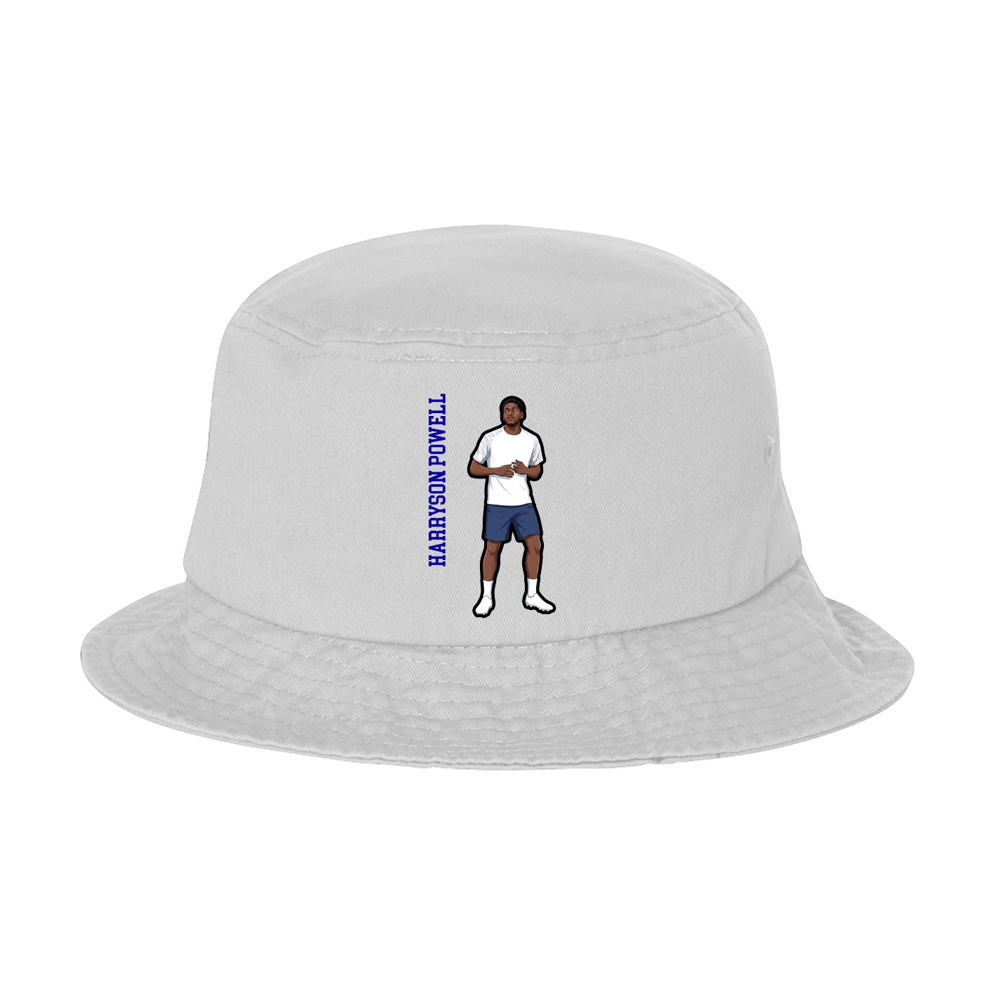 Bucket Cap — Name Vertical in White