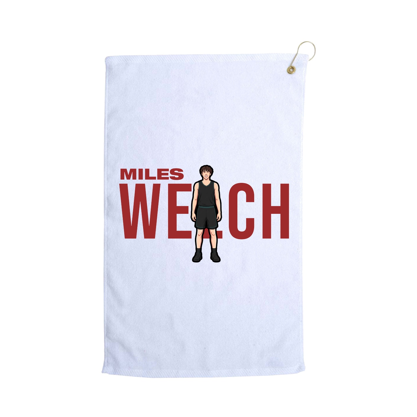 Golf Towel — Player Name in White