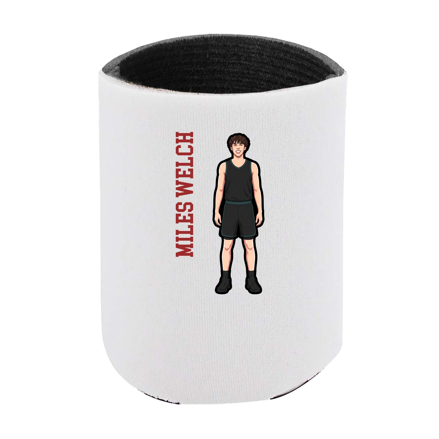 Can Holder — Name Vertical in White