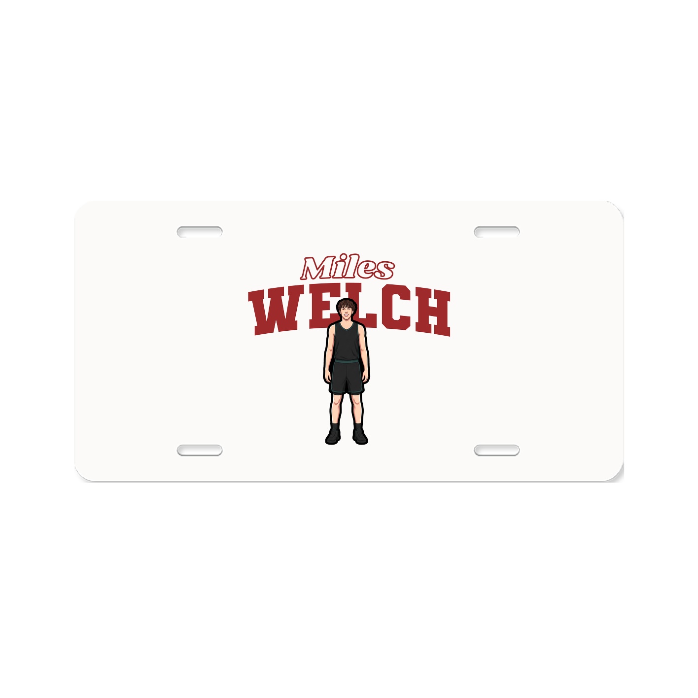 License Plate — Name Arch in Classic
