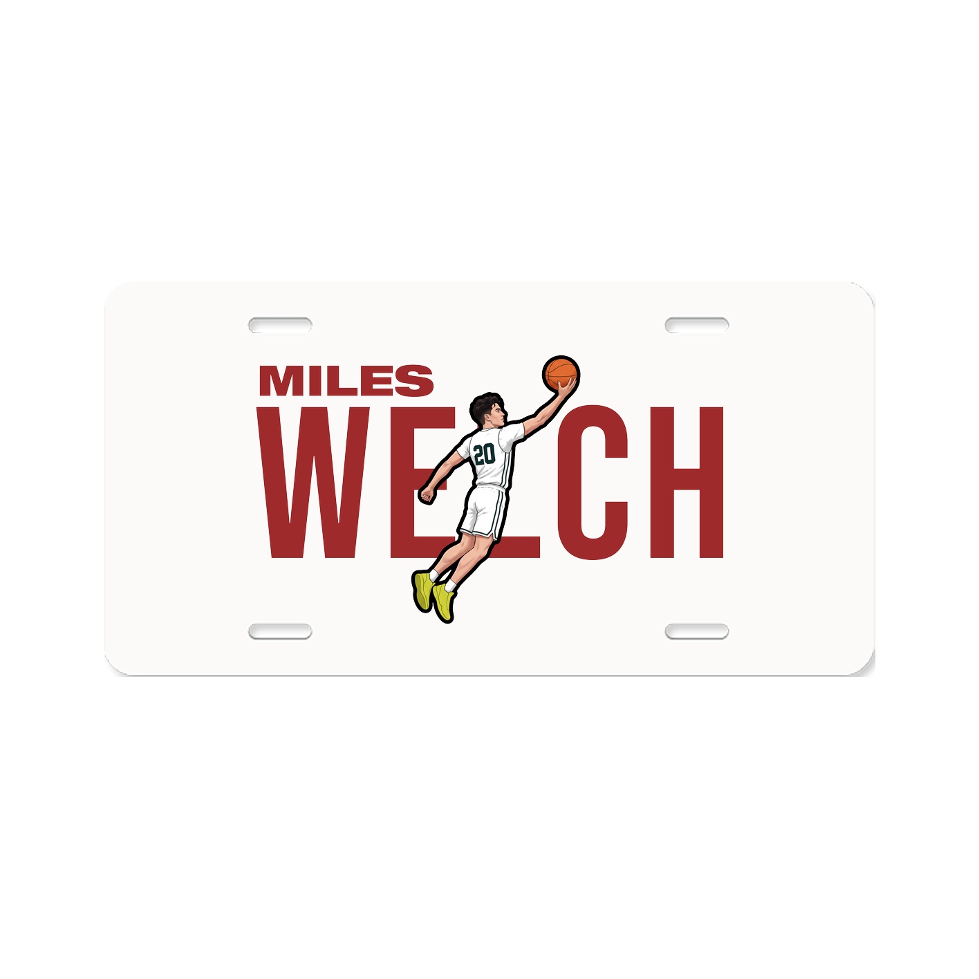 License Plate — Player Name in Classic